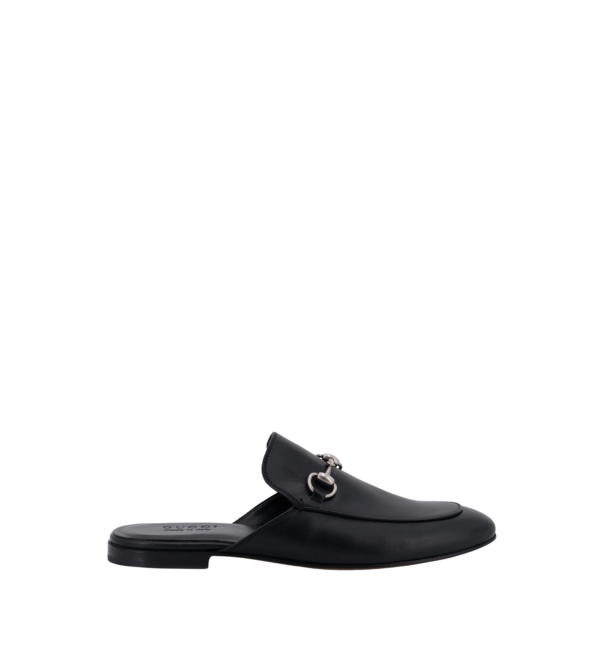 Leather loafers with metal Horsebit