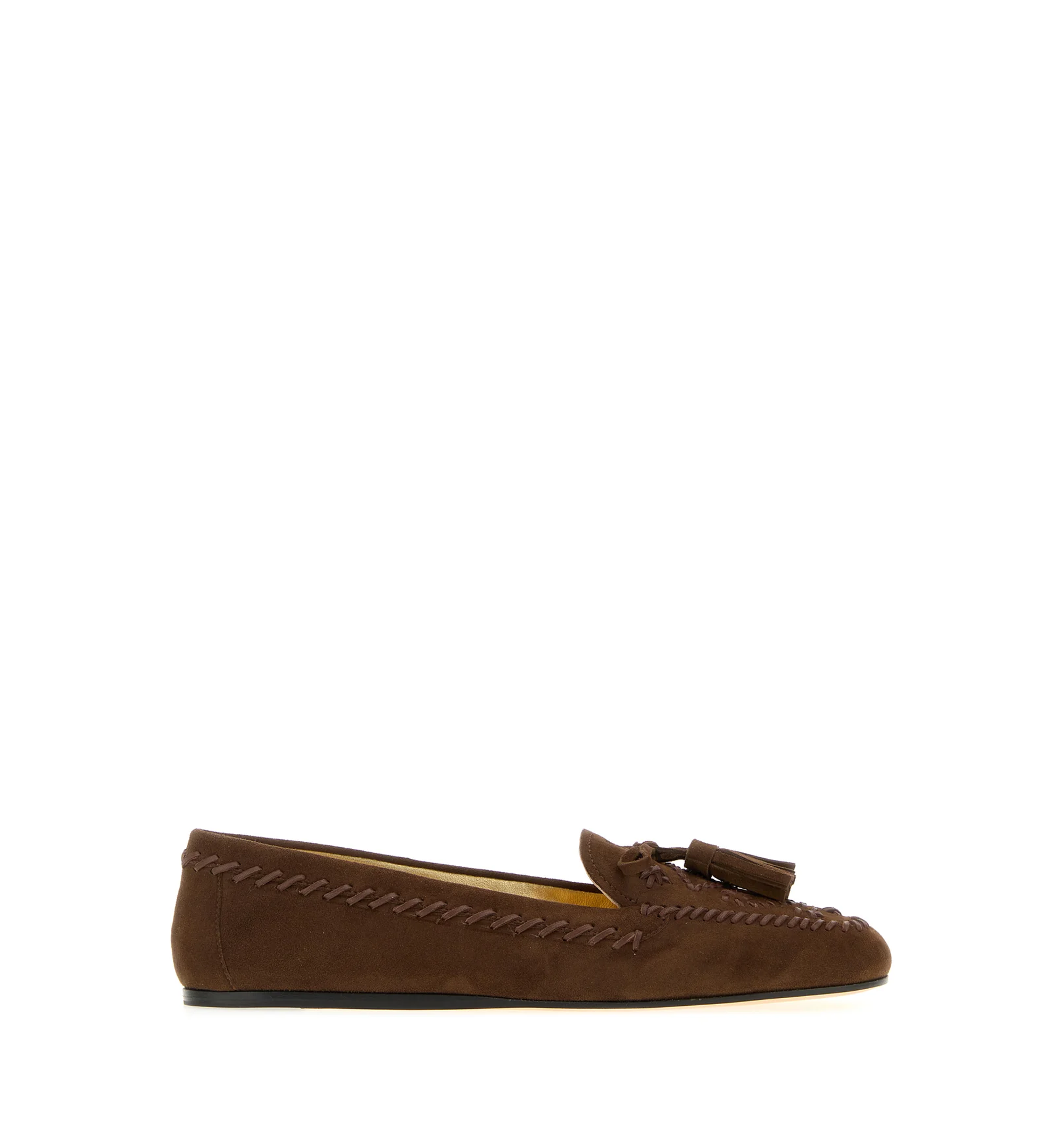 Brown suede loafers
