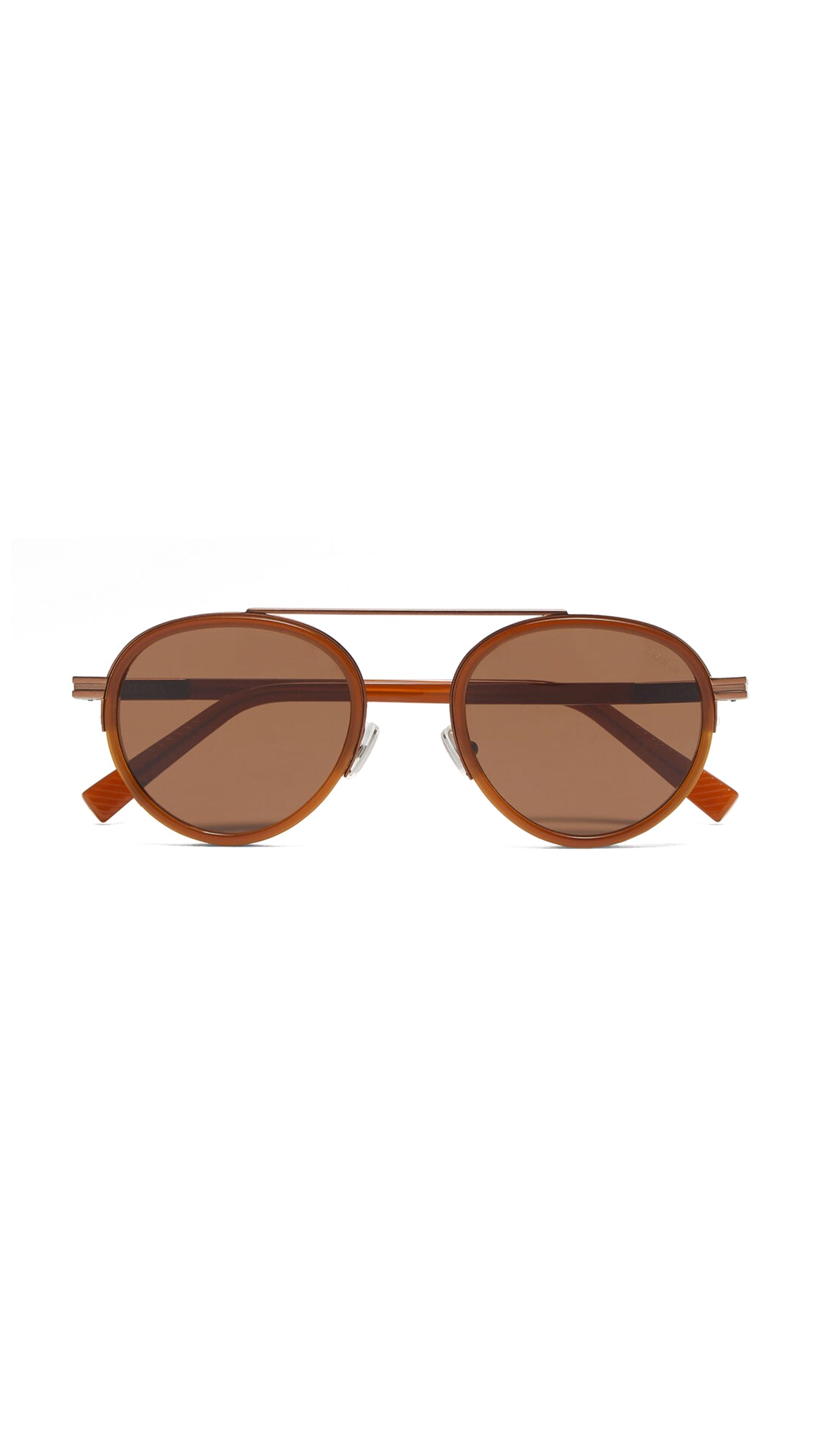 Orizzonte II Acetate and Metal Sunglasses - Foliage