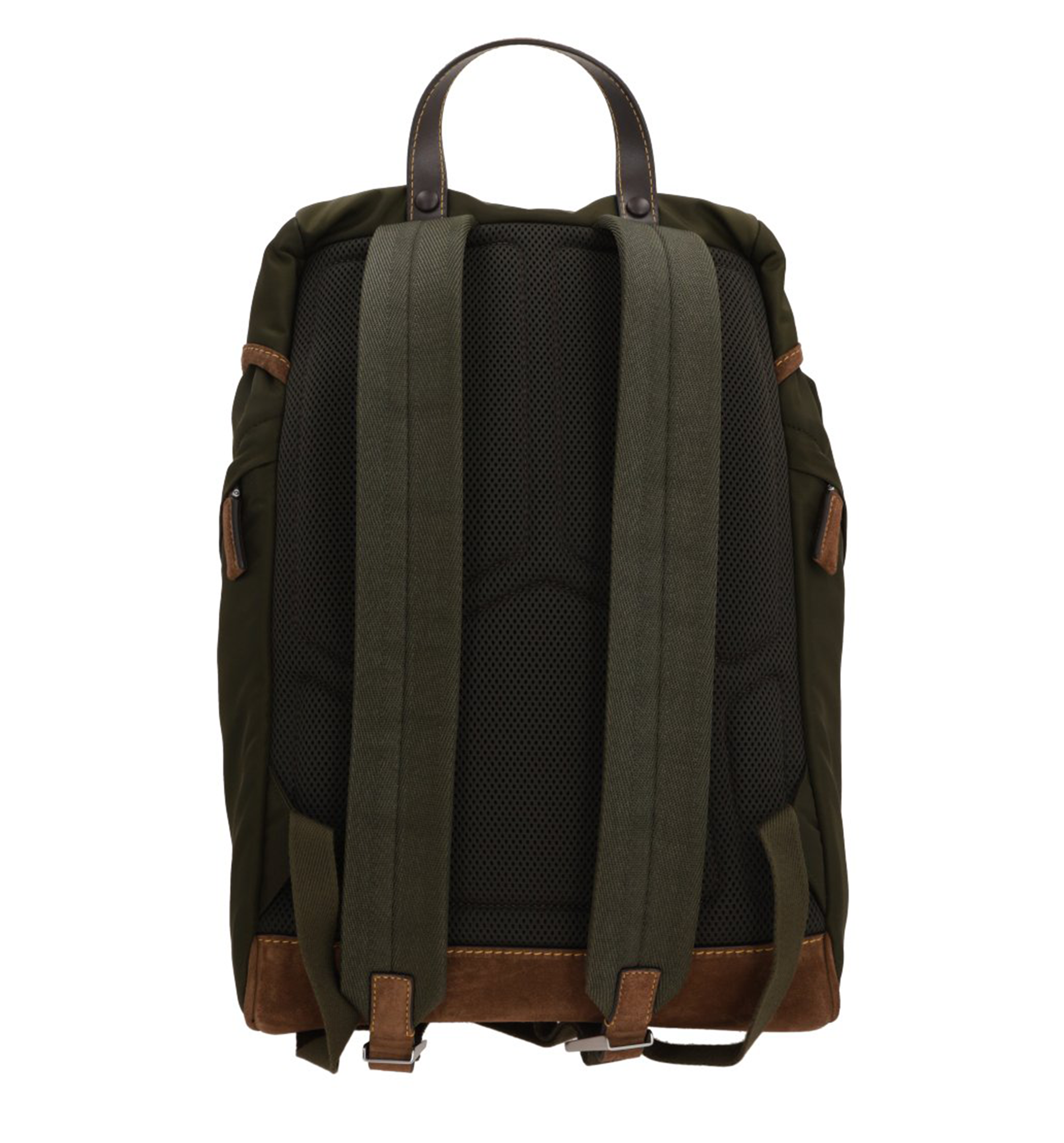 Re-Nylon and Leather Backpack