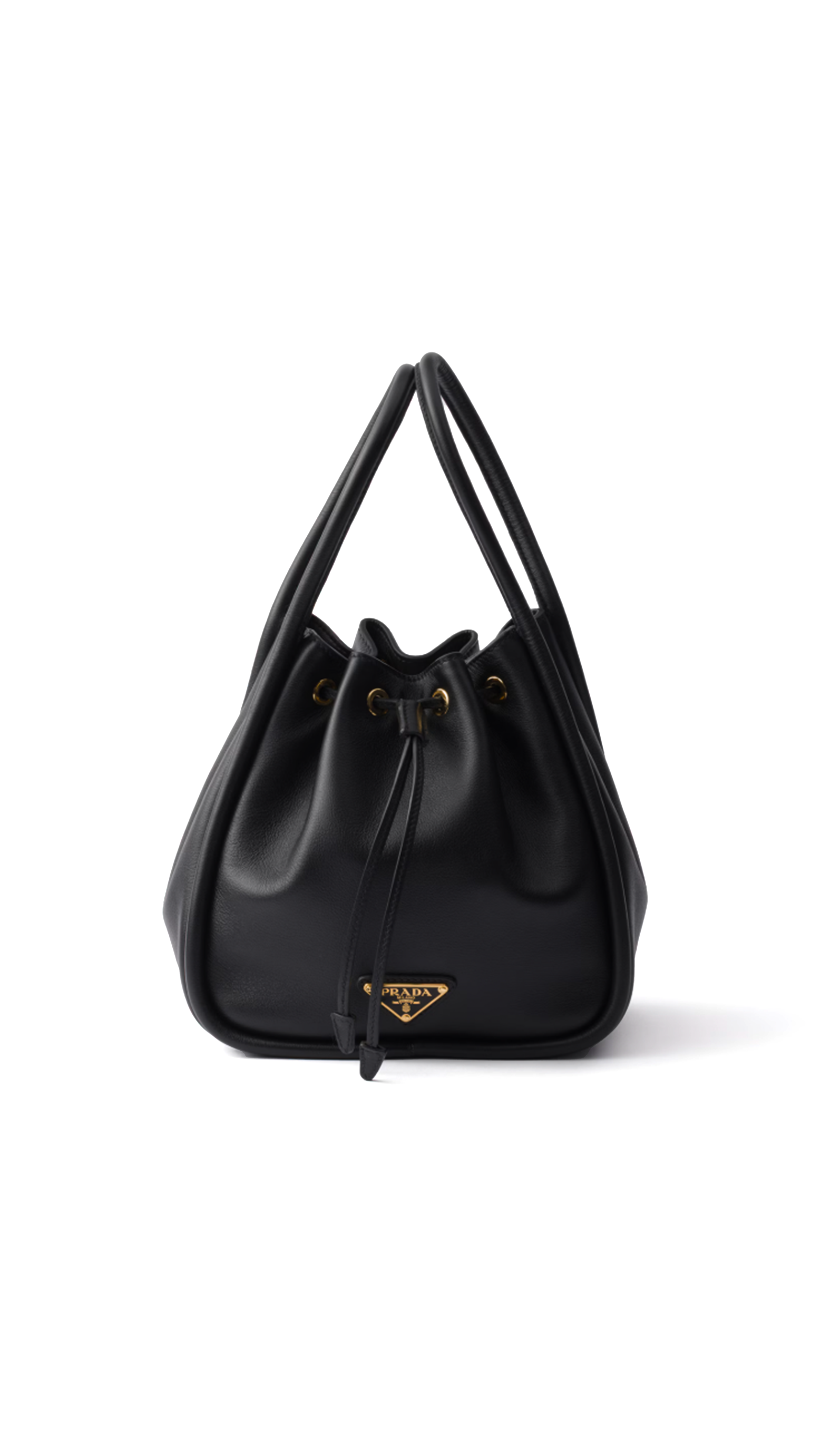 Darling Leather Mini Bucket Bag - Black