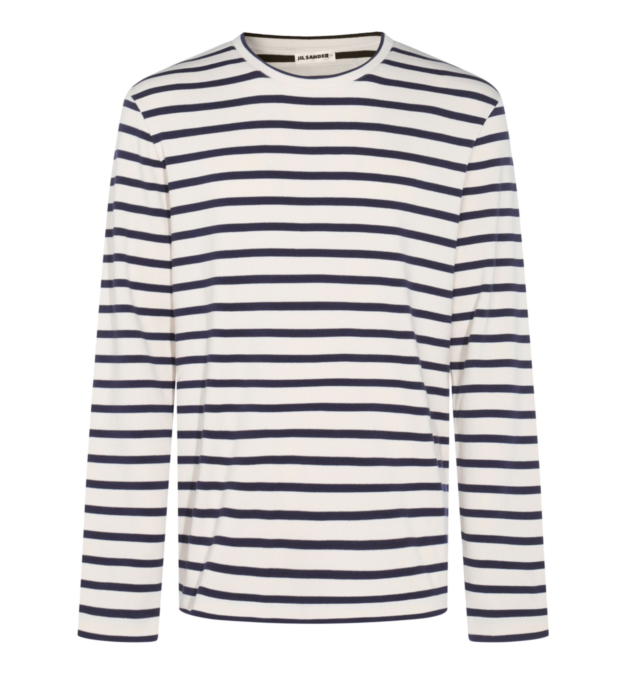 Cotton Crew-Neck Long Sleeve T-Shirt