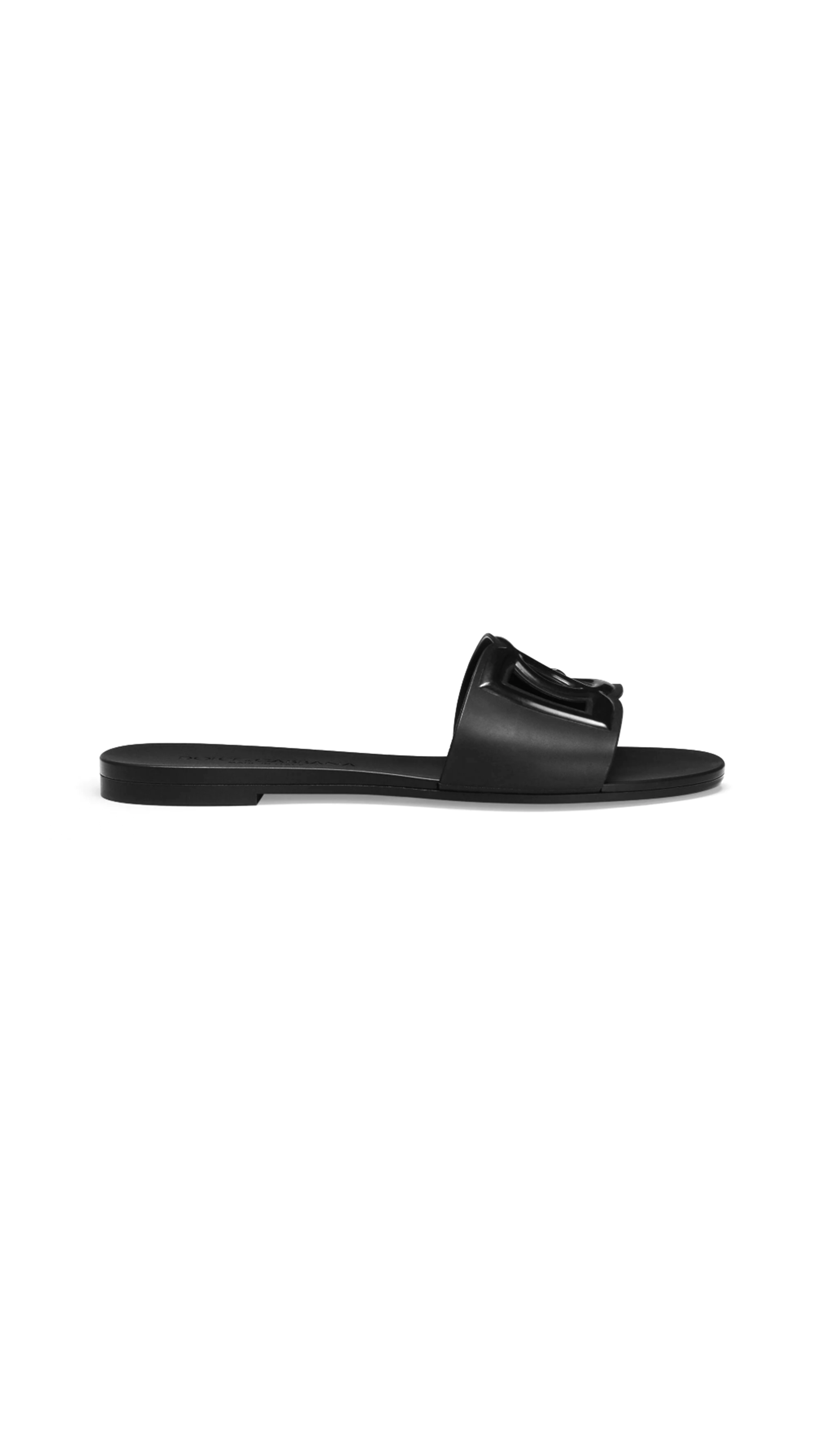 Rubber Beach Sliders - Black
