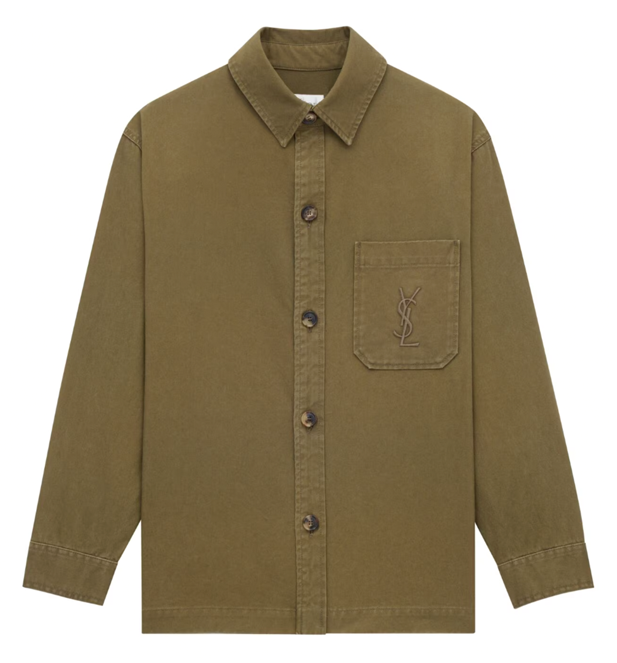 Cassandre overshirt in cotton linen gabardine