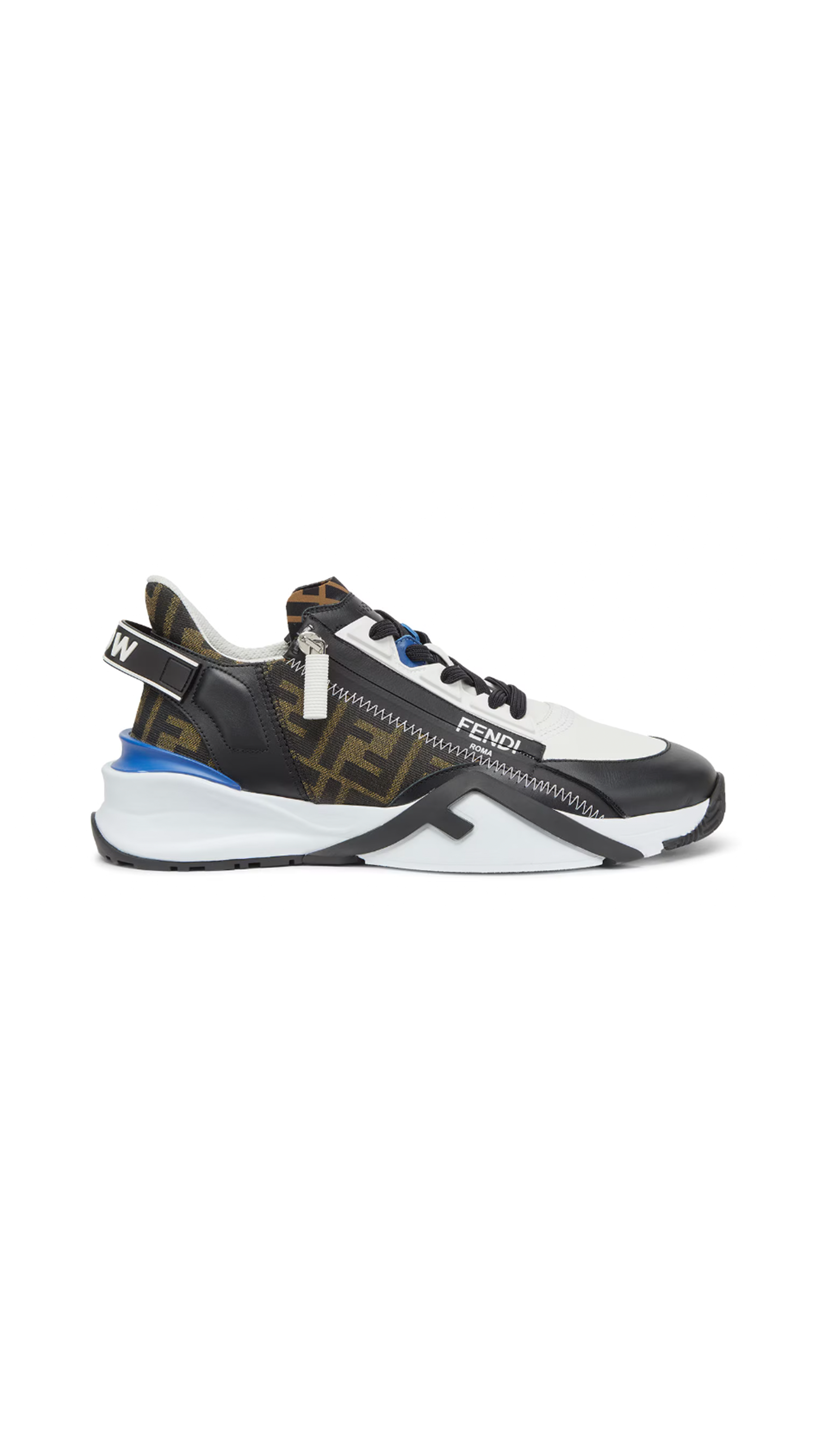 Men's FF Fendi Flow Sneakers - Brown/Blue