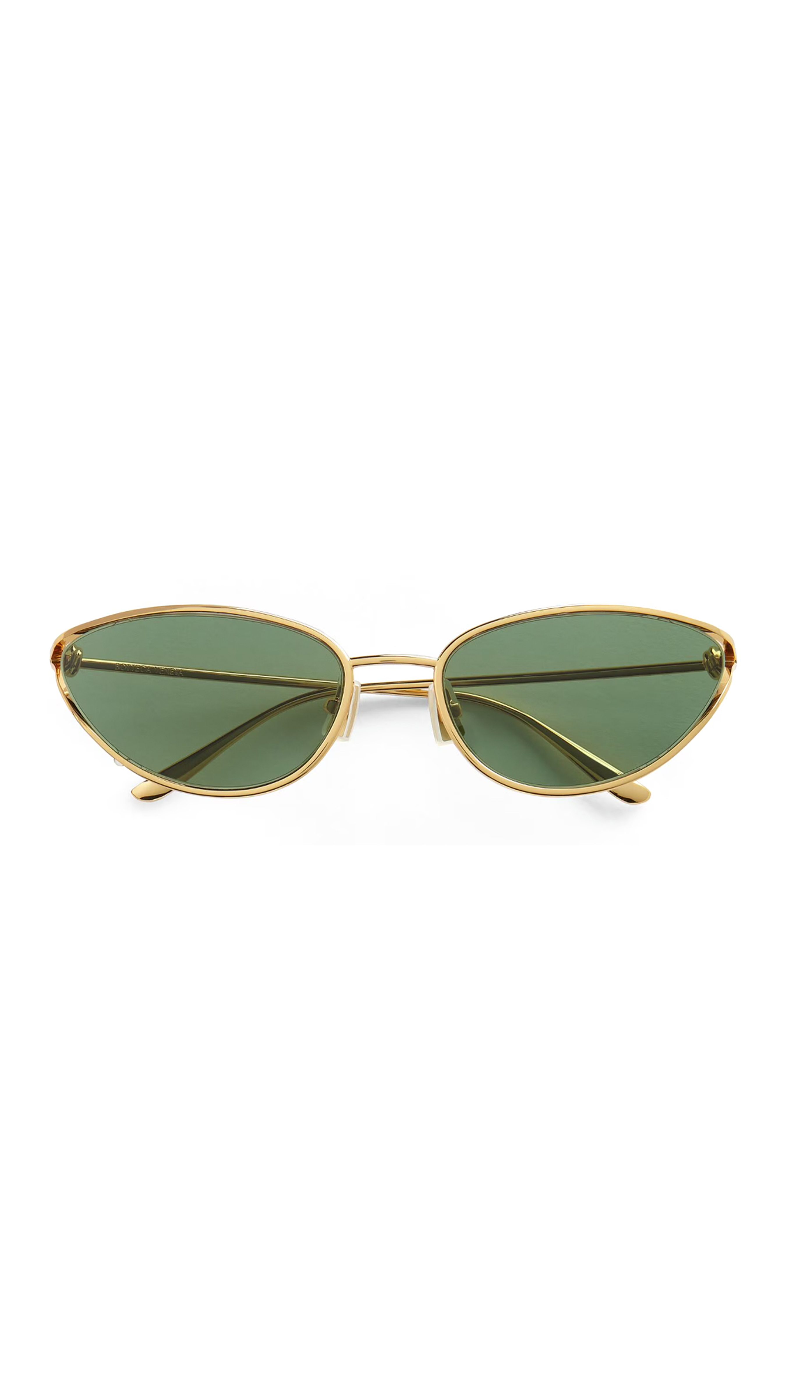 Knot Cat Eye Sunglasses - Gold/Green