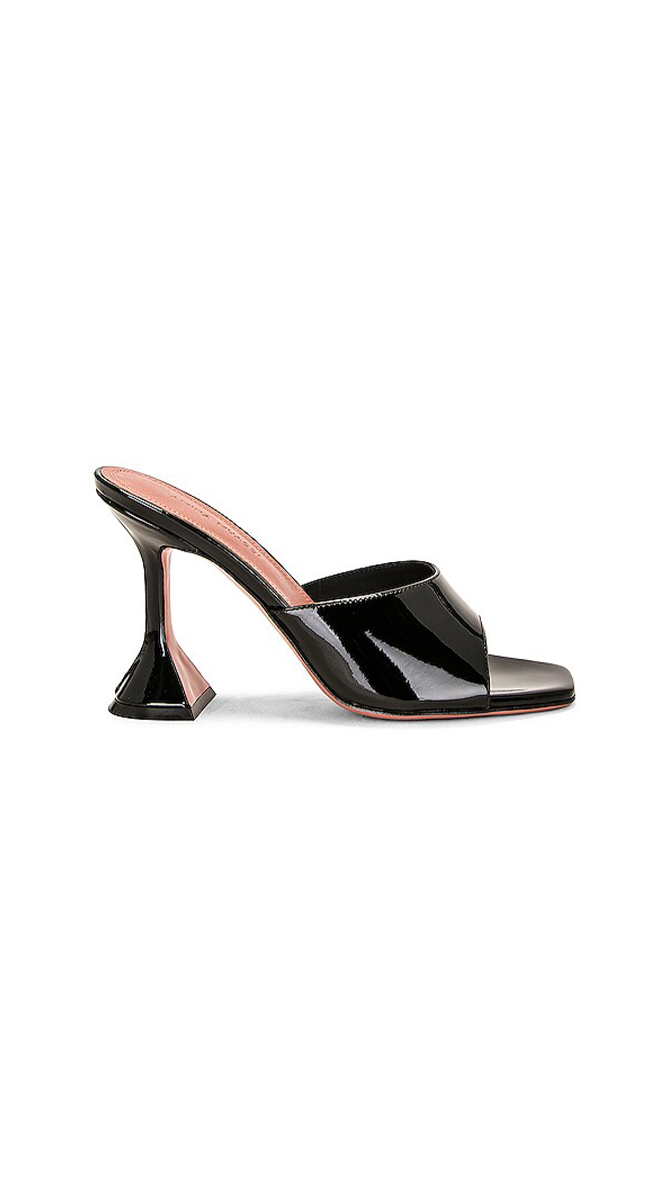 Lupita Patent Leather Slippers - Black