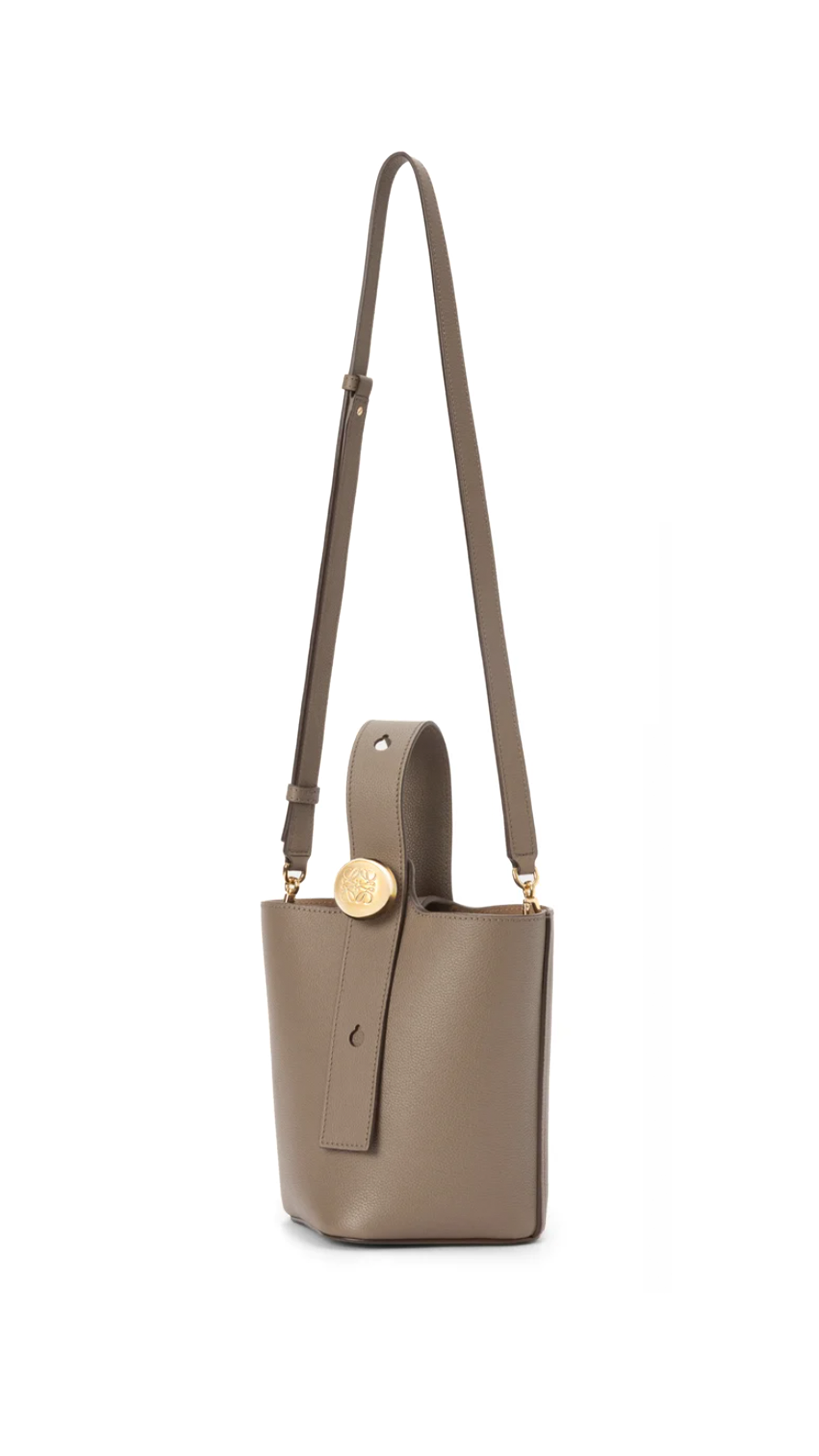 Mini Pebble Bucket in Soft Grained Calfskin