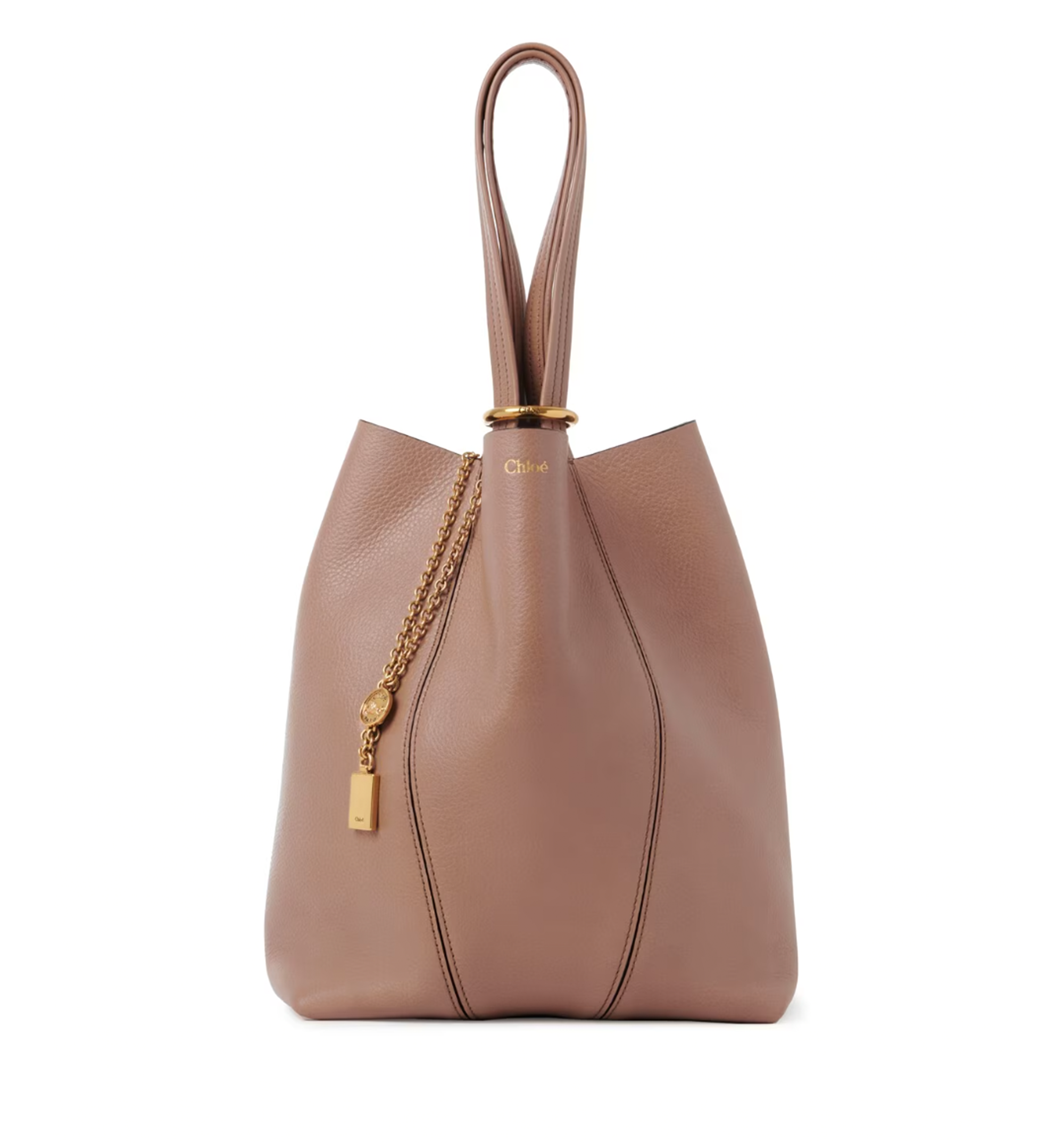 Chloé Spin tote bag in grained leather