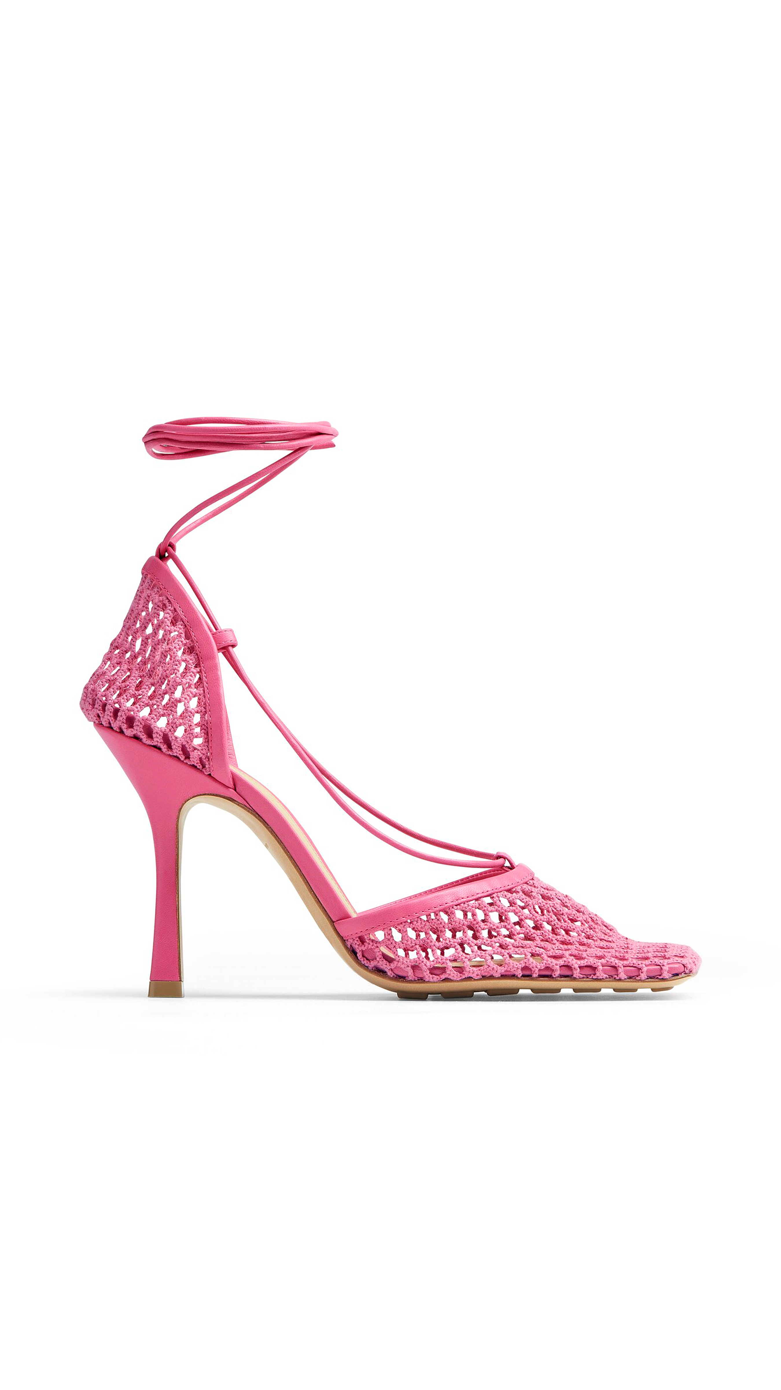 Stretch Lace-Up Sandal - Azalea