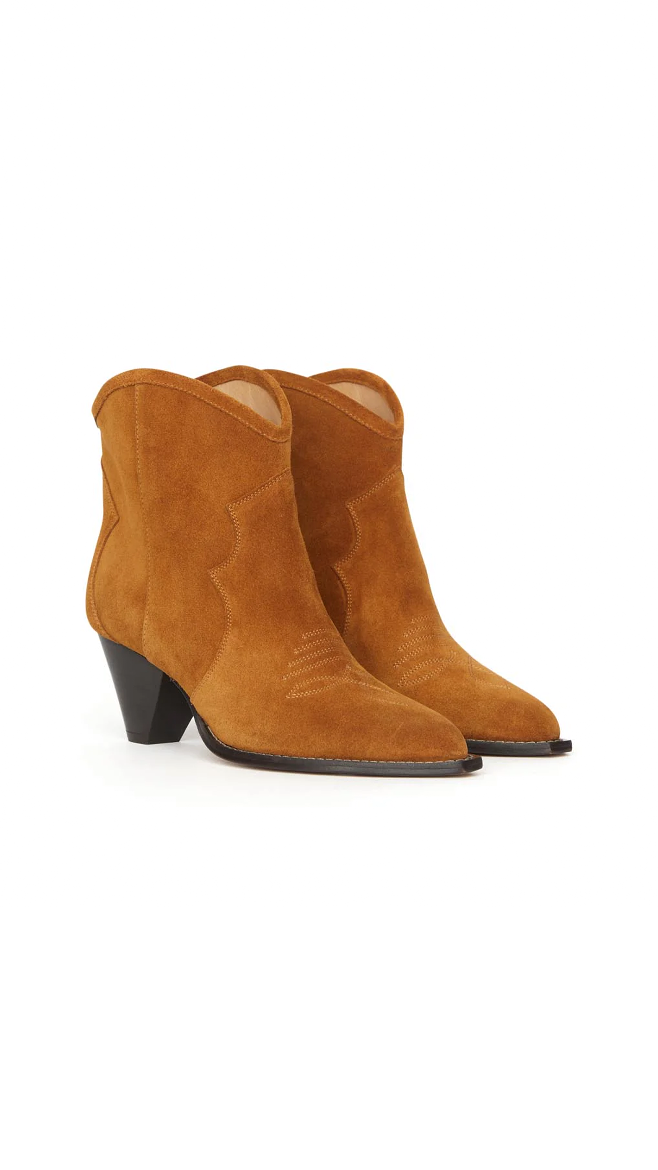 Darizo Suede Boots - Cognac