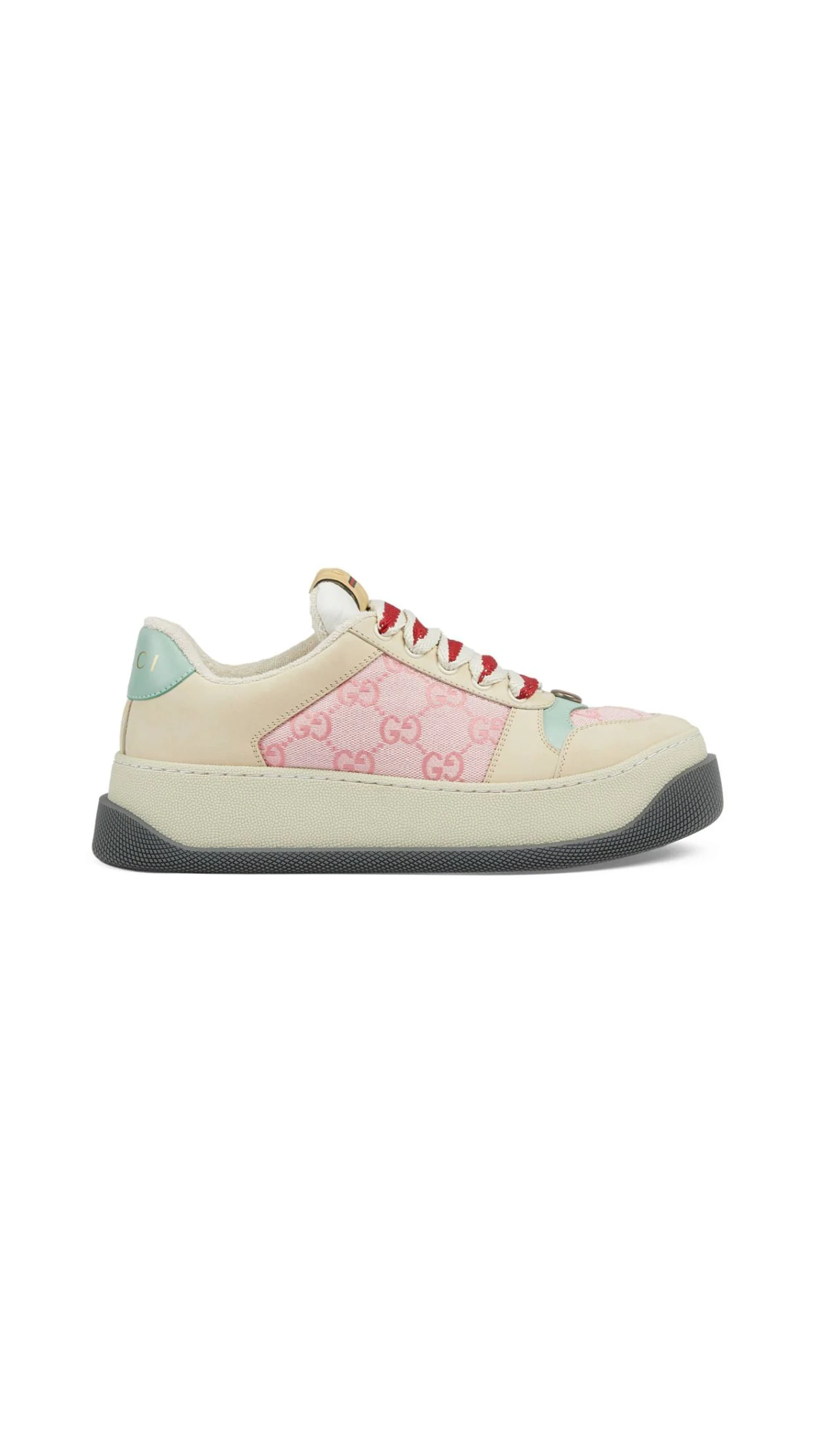 Screener Sneakers - Off White/Pink/Blue