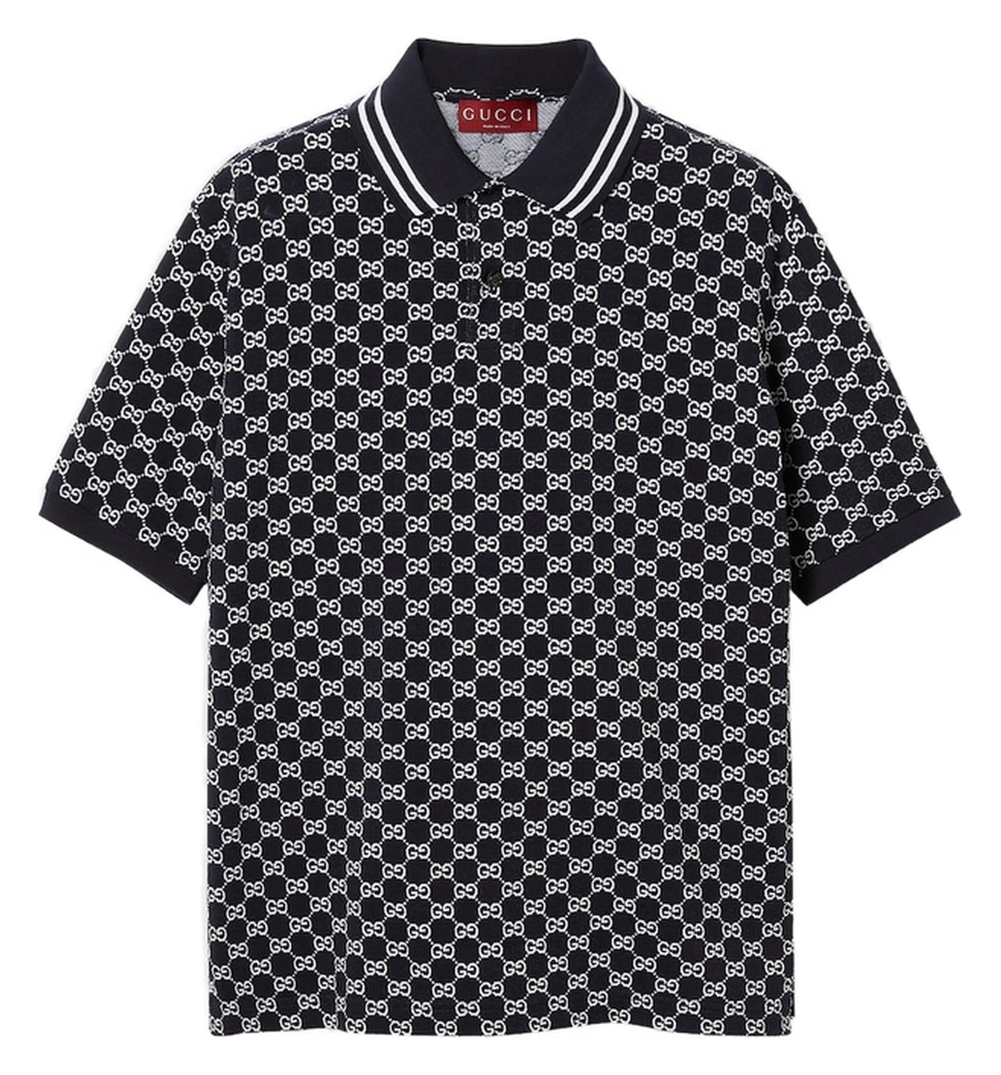 GG cotton piquet jacquard polo shirt