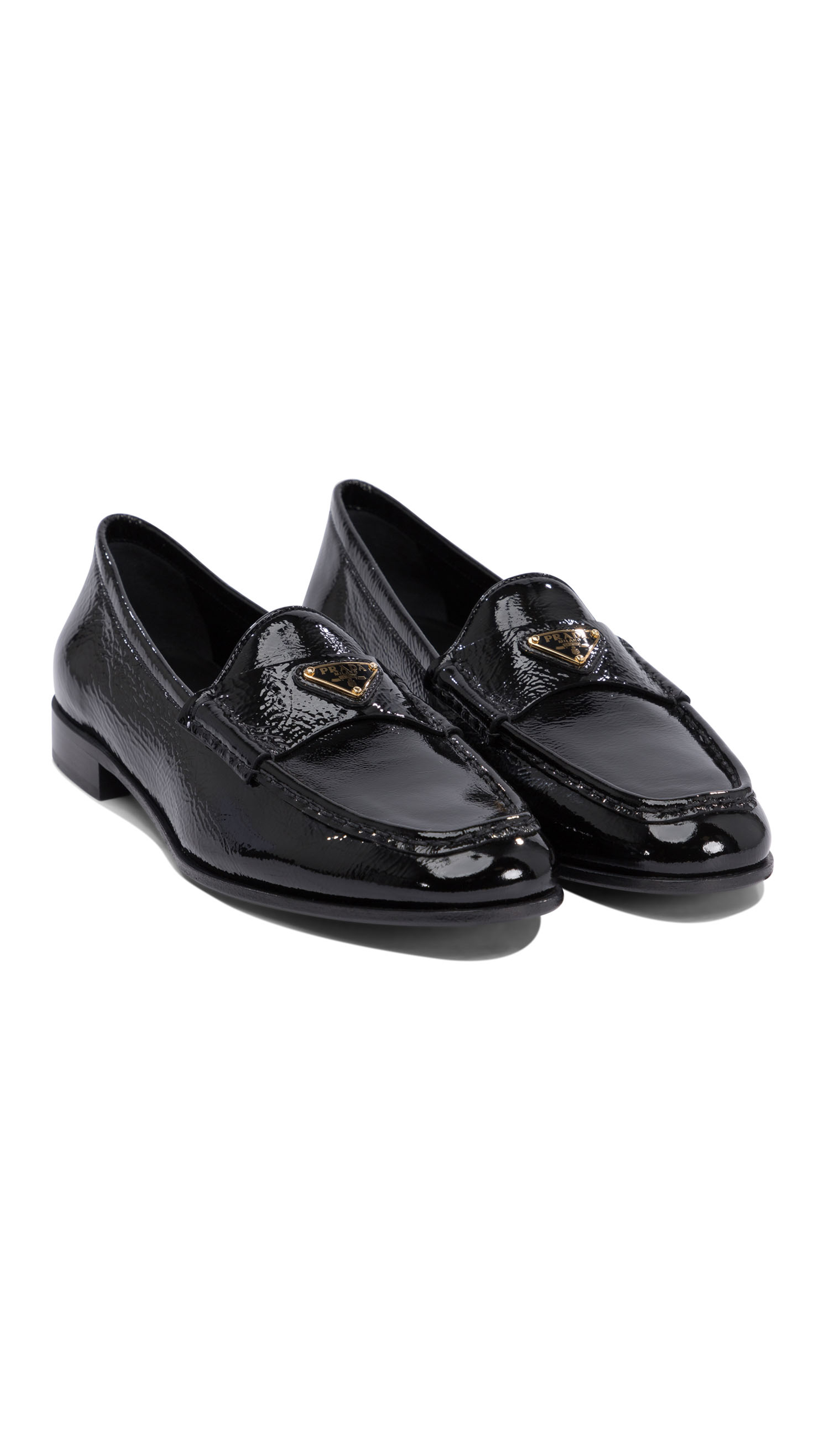 Naplak Patent Leather Loafers - Black