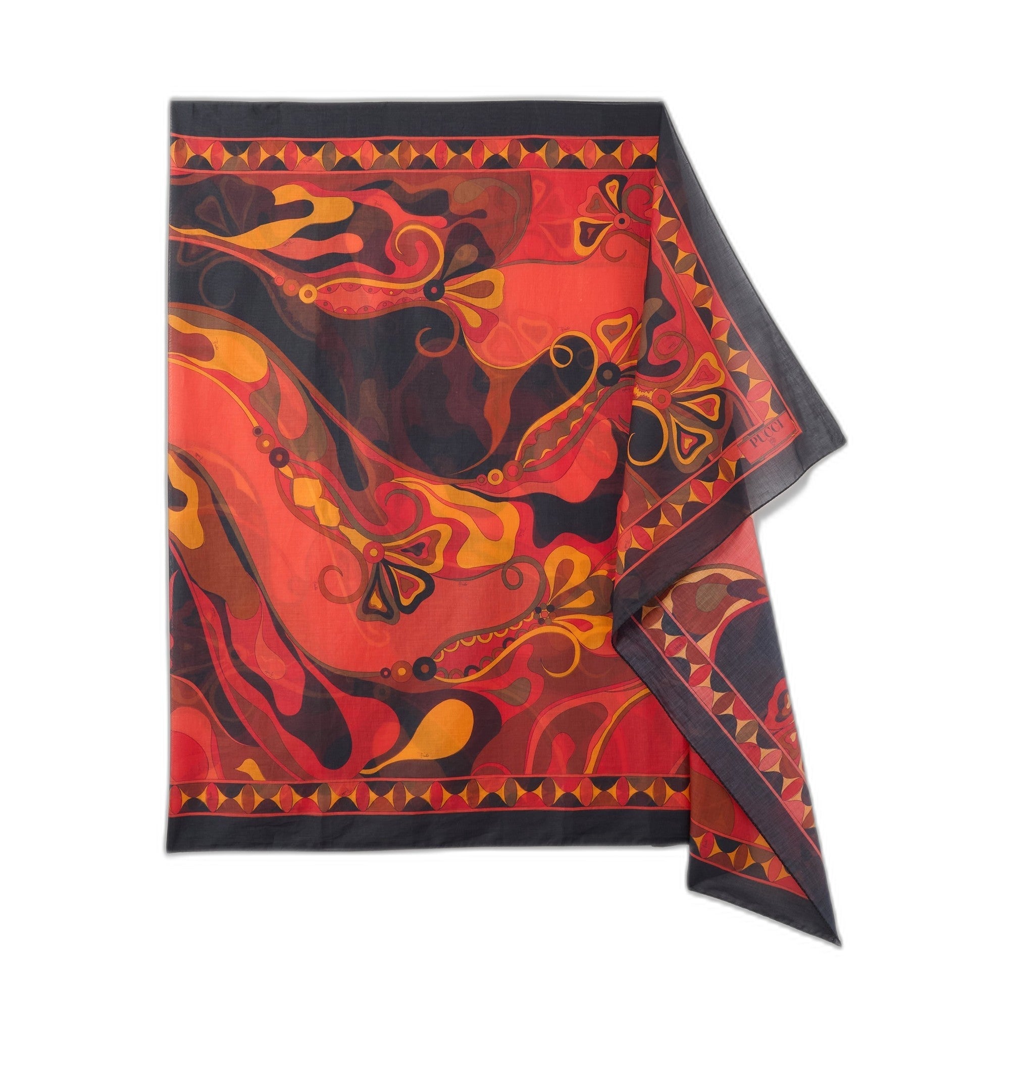 Orchidee Print Cotton Sarong
