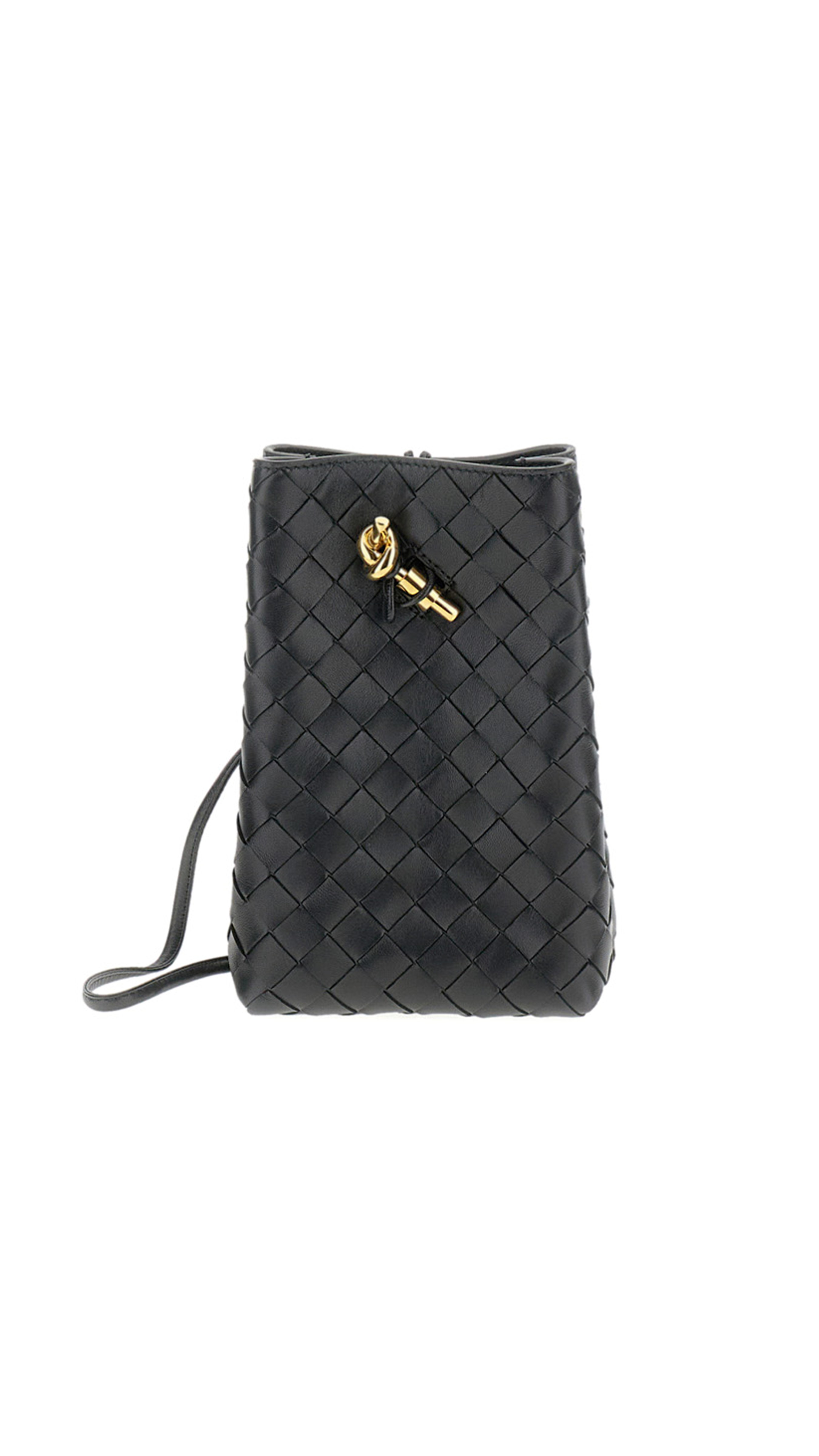 Intreciato Knot Sling Pouch - Black