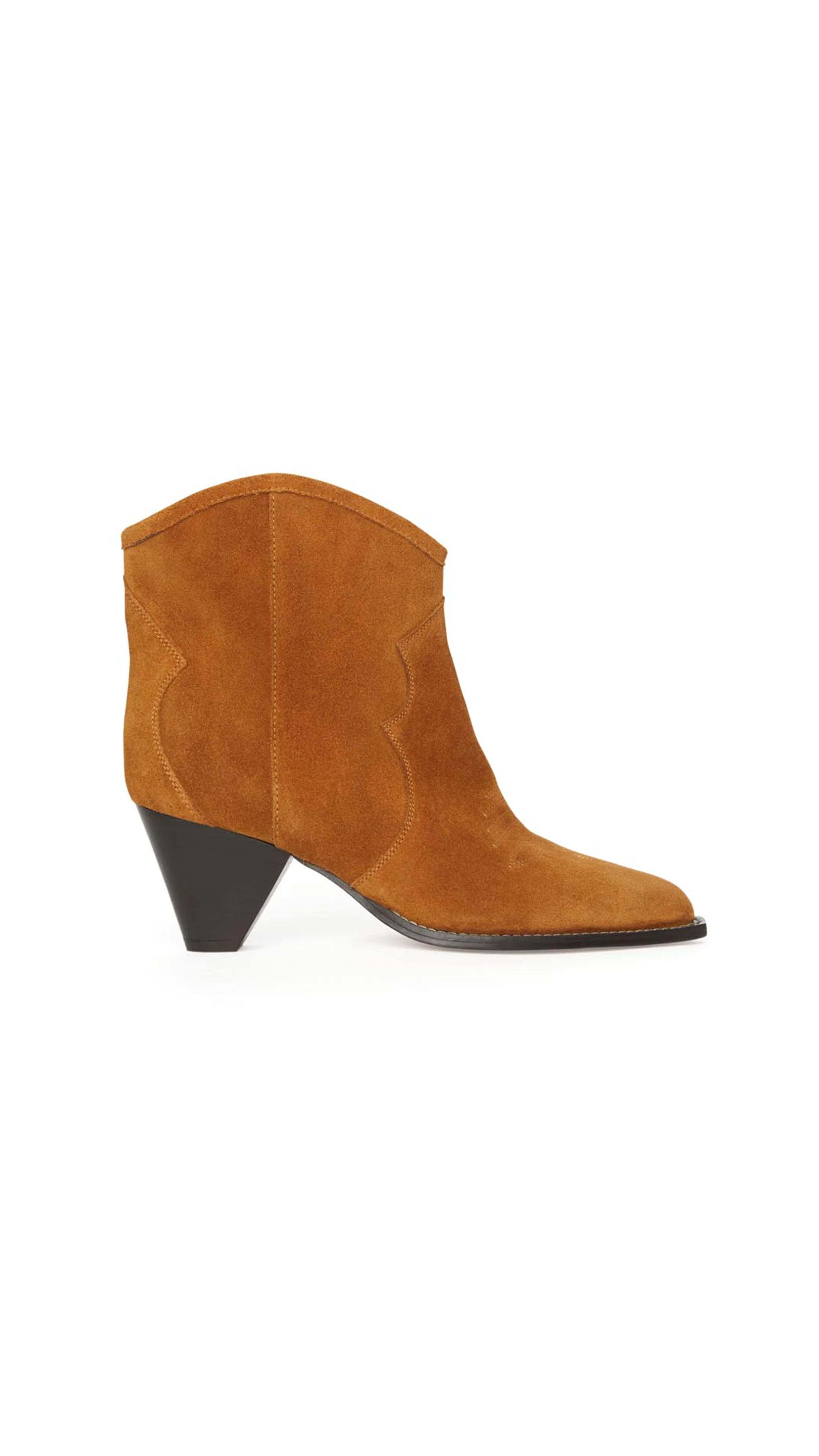 Darizo Suede Boots - Cognac