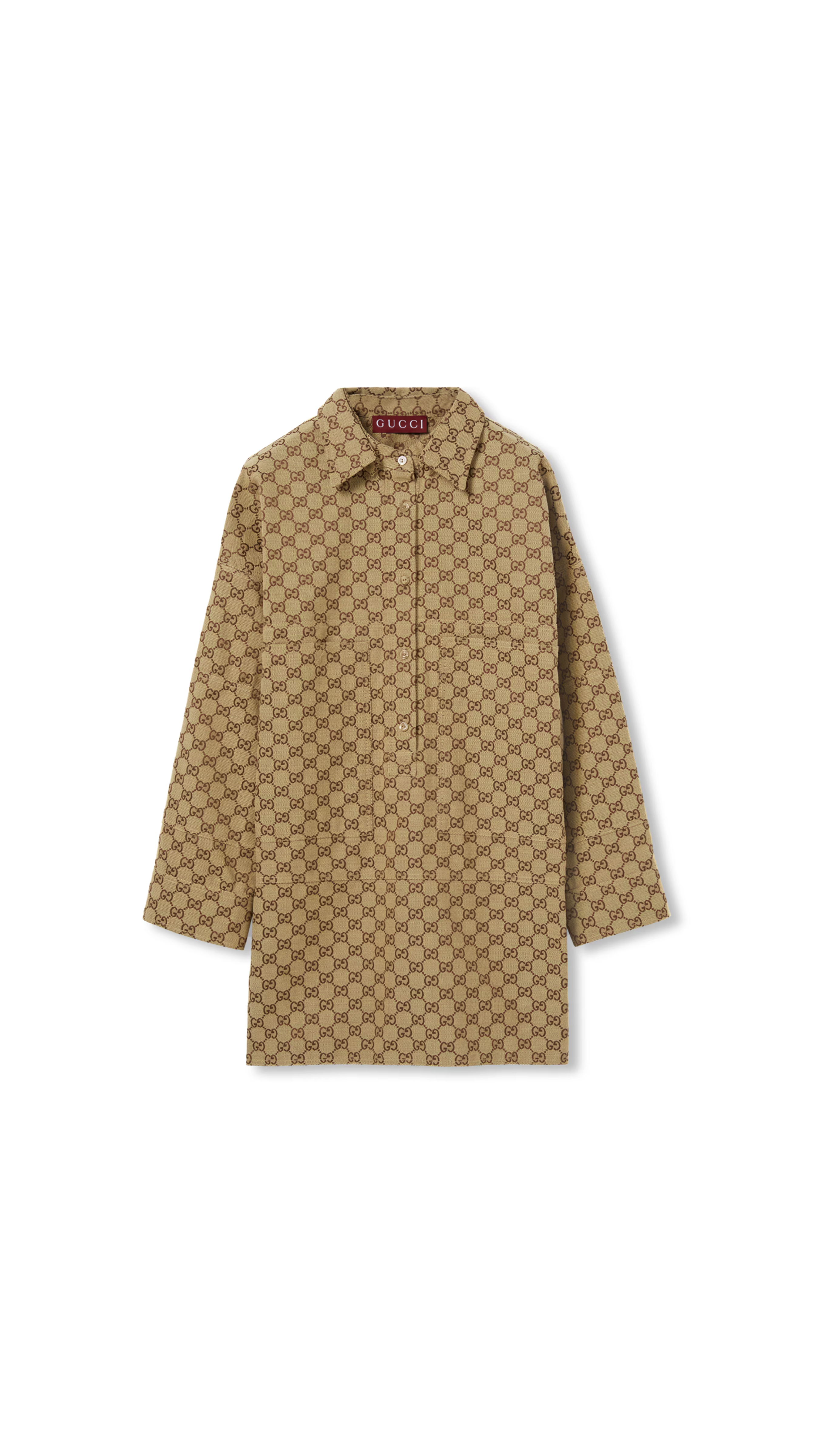 GG Canvas Shirt - Beige