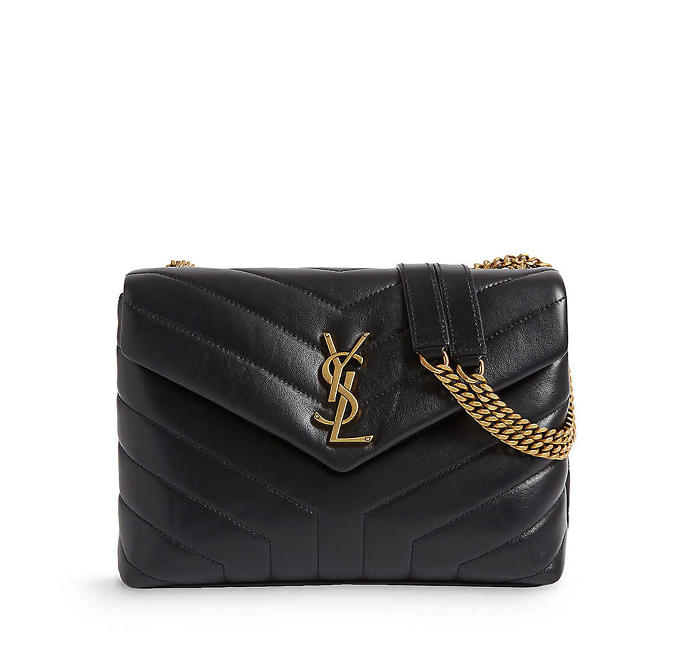 Loulou Small Chain Bag in Quilted "Y" Leather