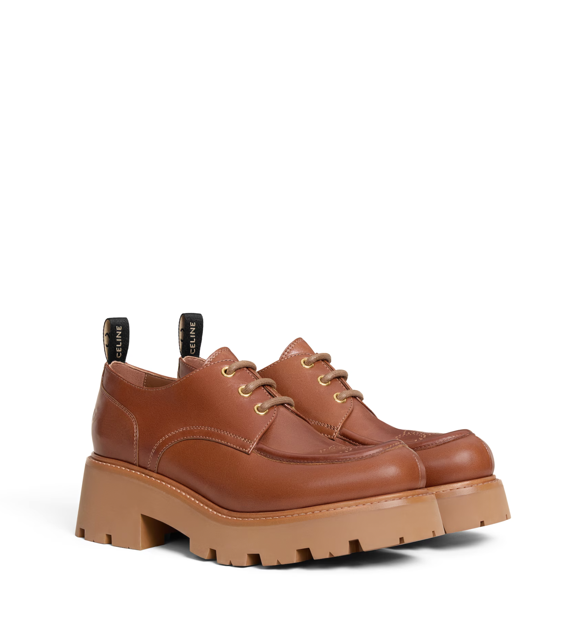 Celine Triomphe Derbies in Calfskin