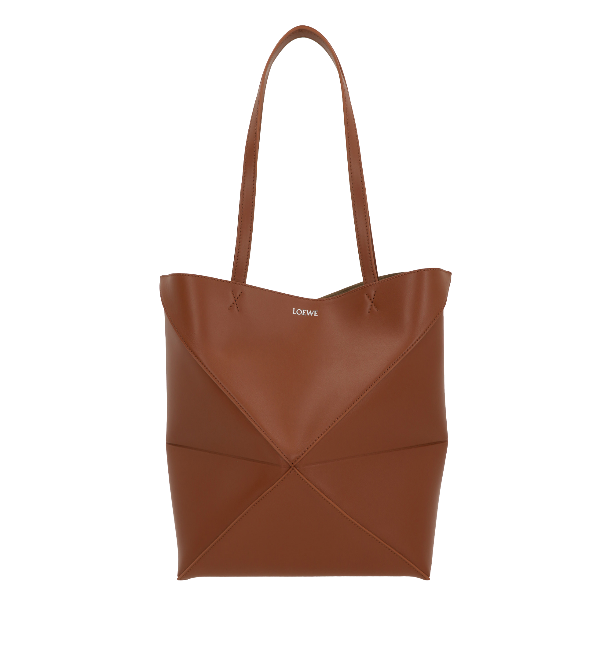 Medium Puzzle Fold Tote In Shiny Calfskin