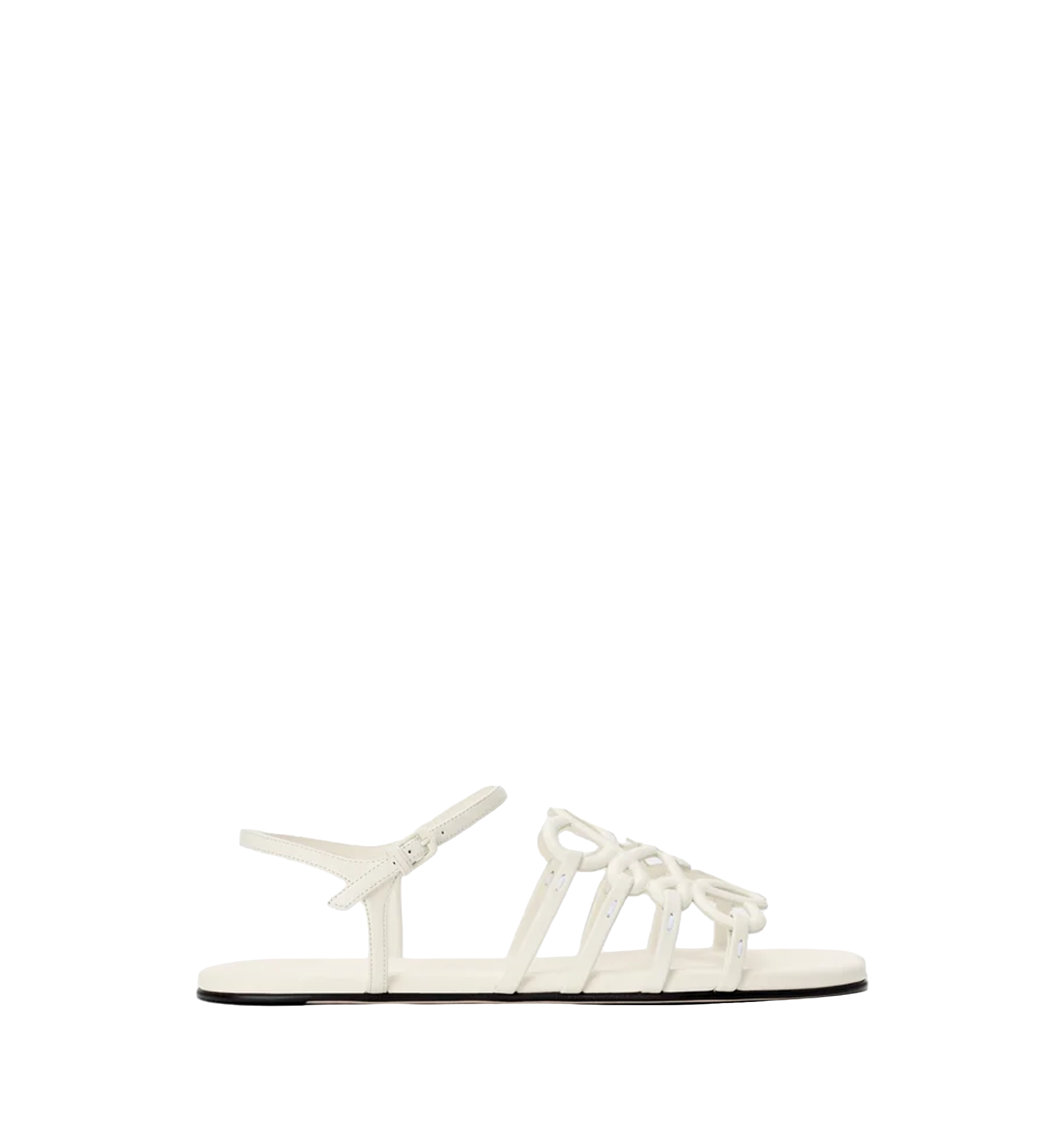 Petal Anagram sandal in calfskin