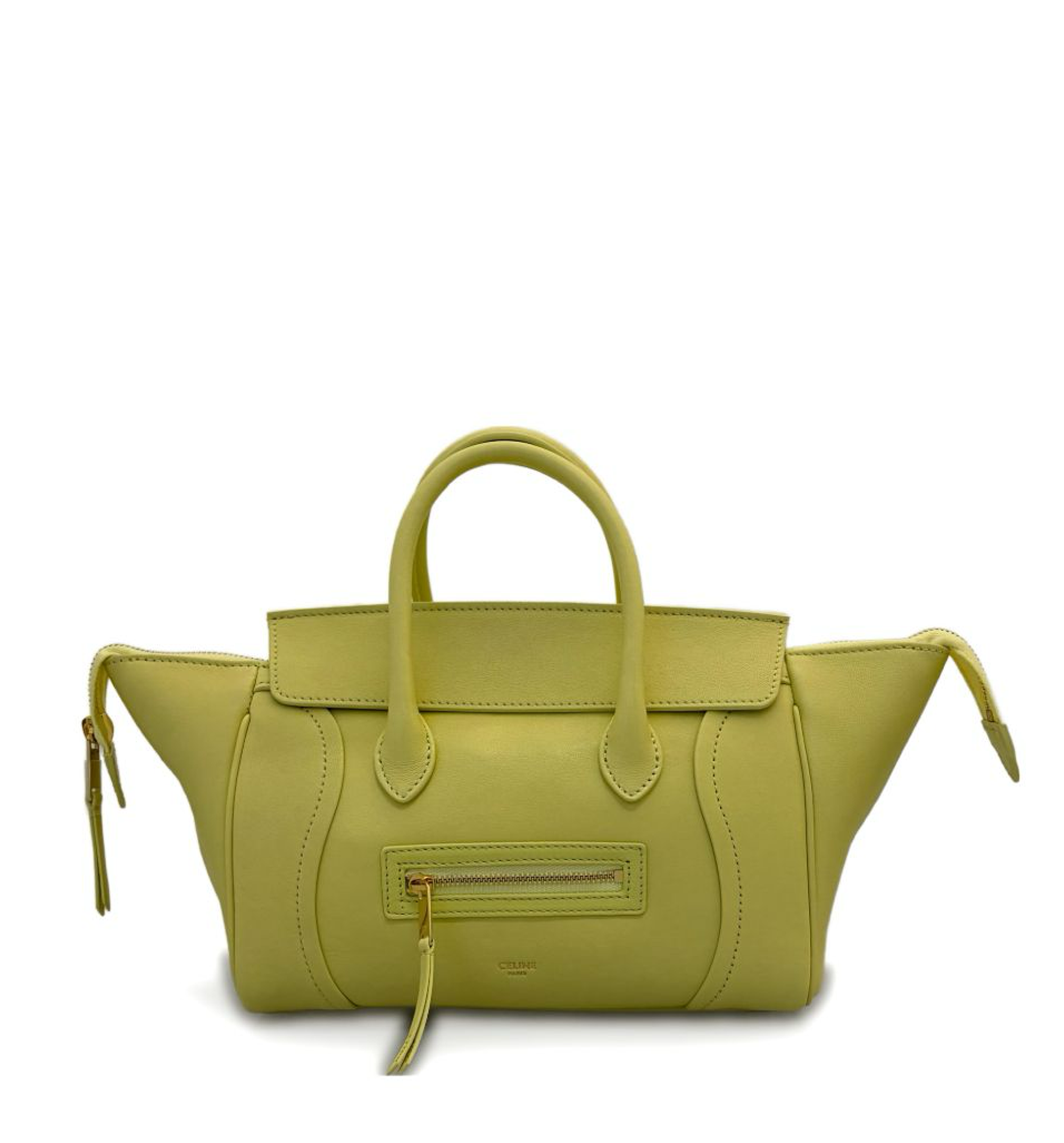 Small New Luggage in Supple Shiny Lambskin