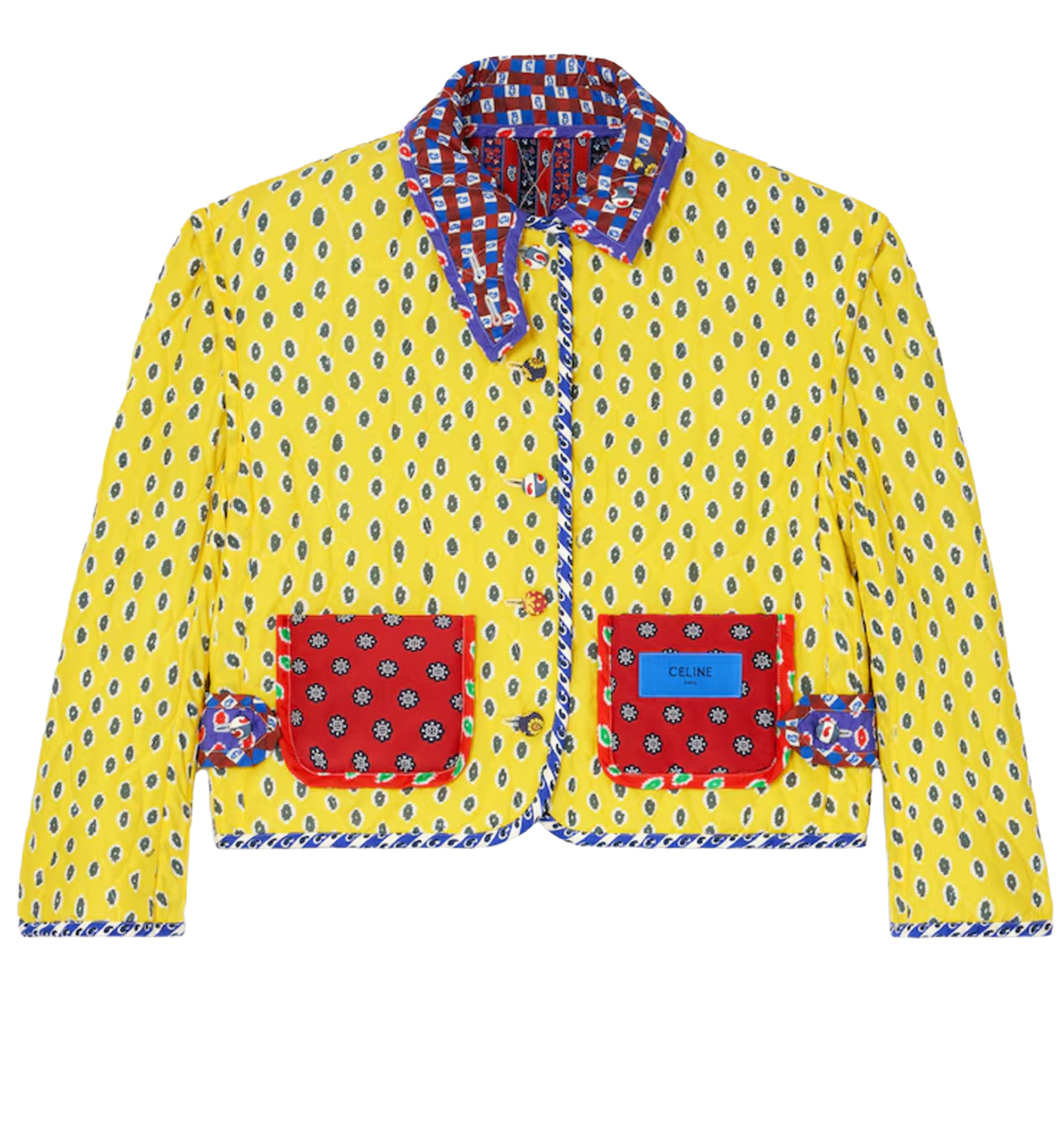 Patchwork Jacket In Silk And Cotton