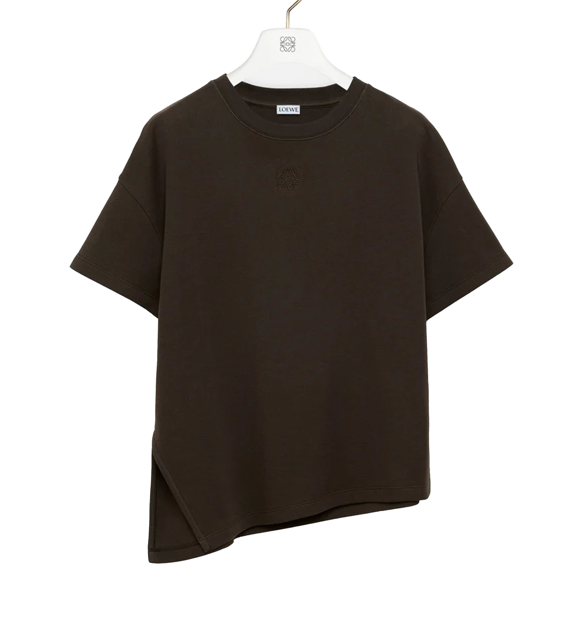Asymmetric t-shirt in cotton blend