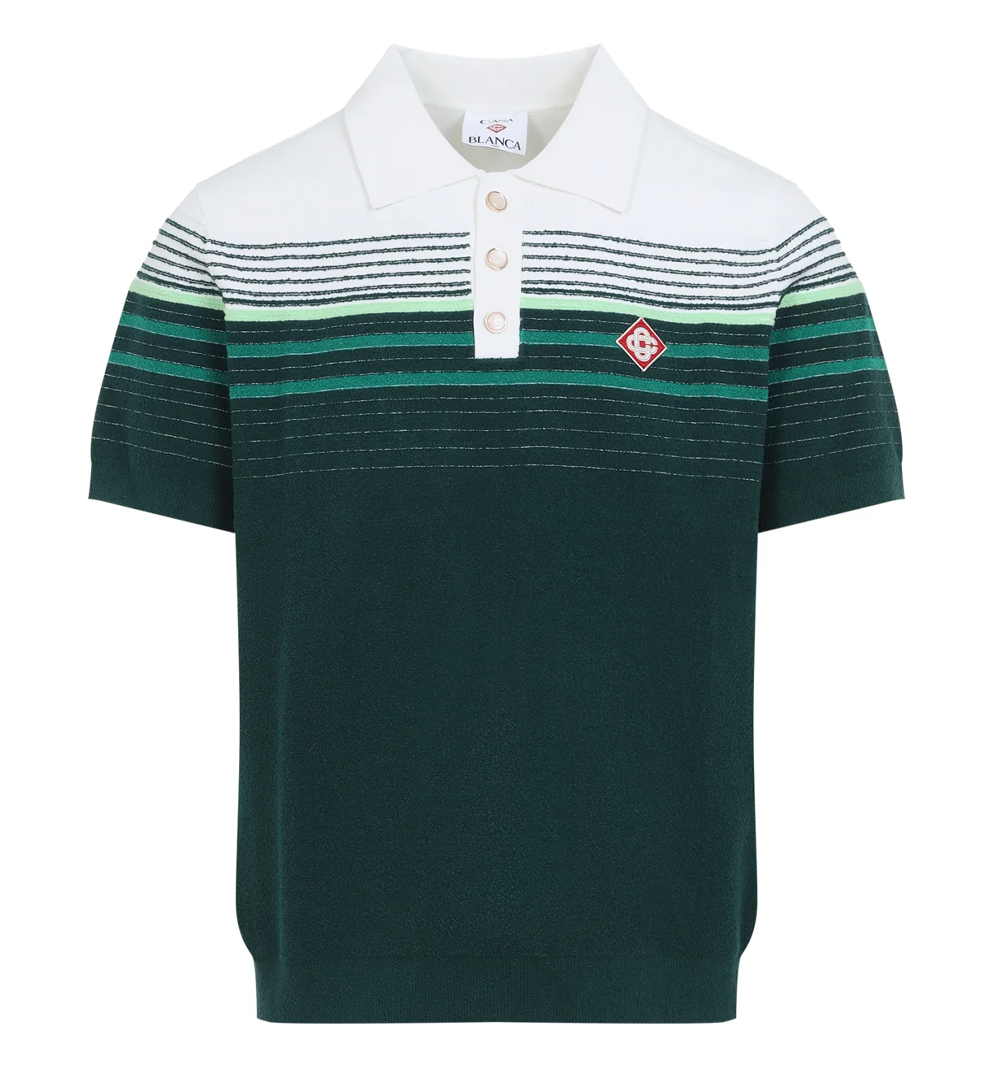 'Bouclé Stripes' polo shirt
