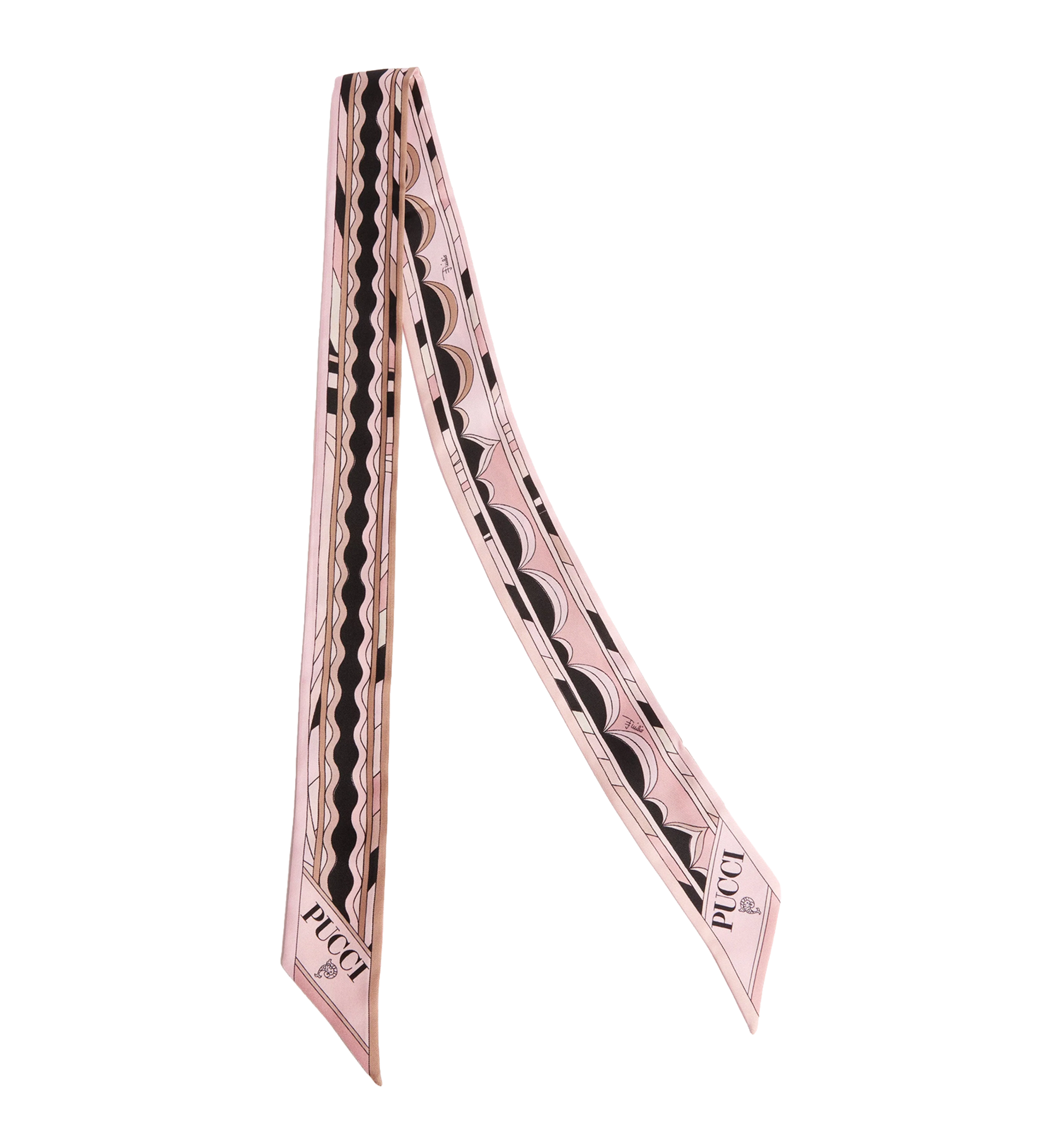 Mixed Print Silk Twill Scarf