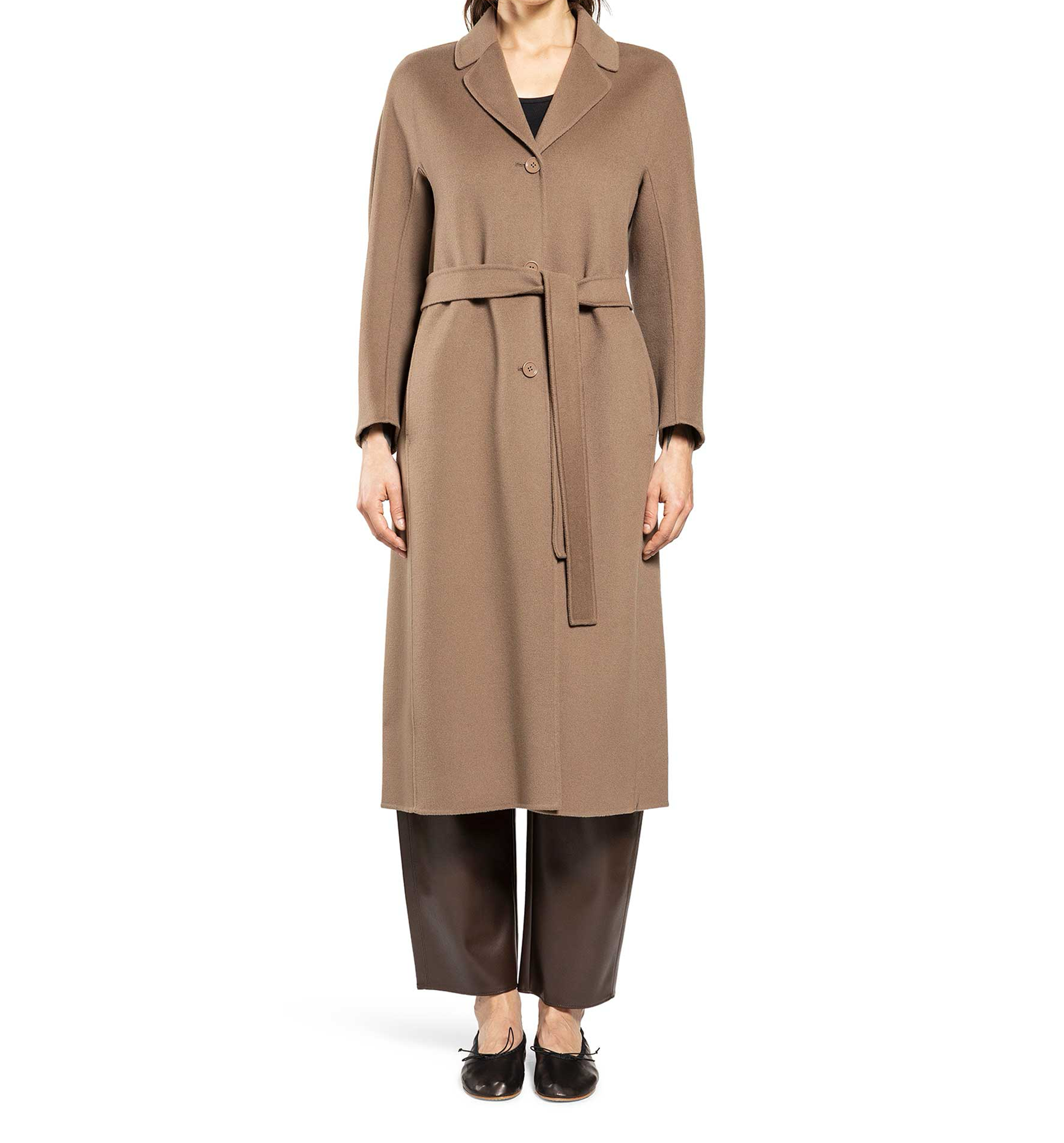 Flared Wool Coat