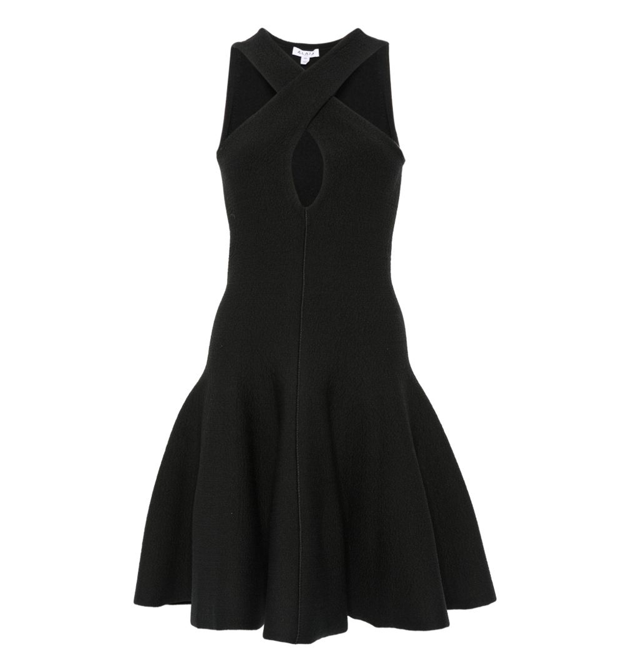 Cross-front Knit Dress