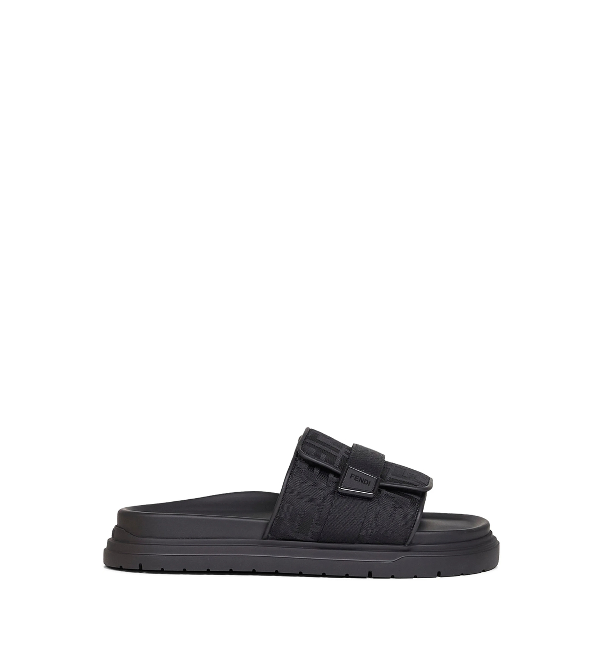Fendi Jacquard Strap Slides