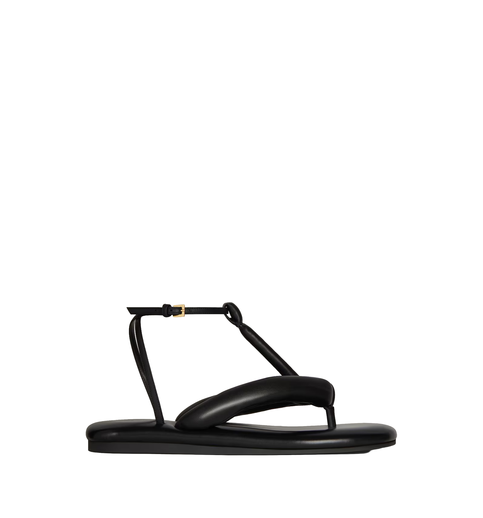 Boudoir bicolor thongs in nappa leather
