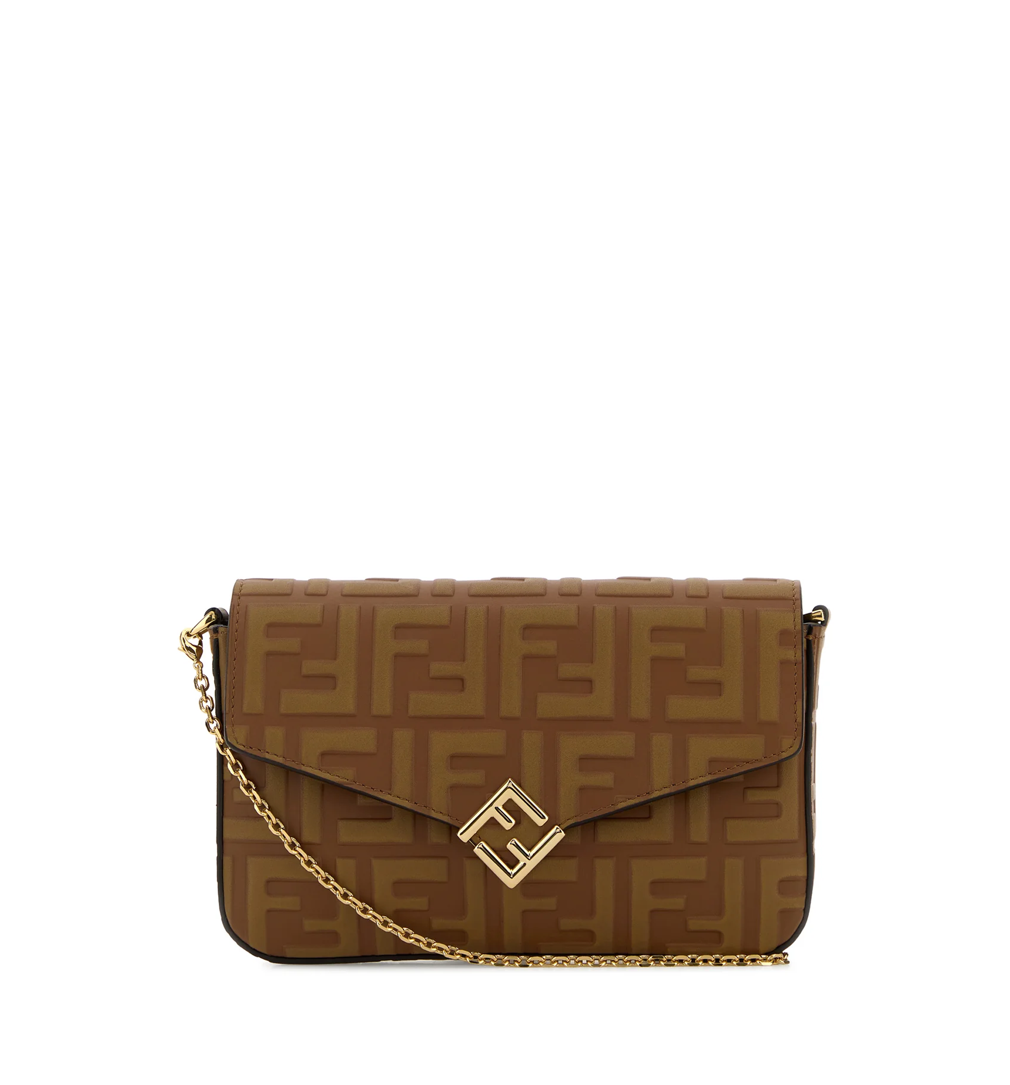 Printed leather FF Diamonds wallet