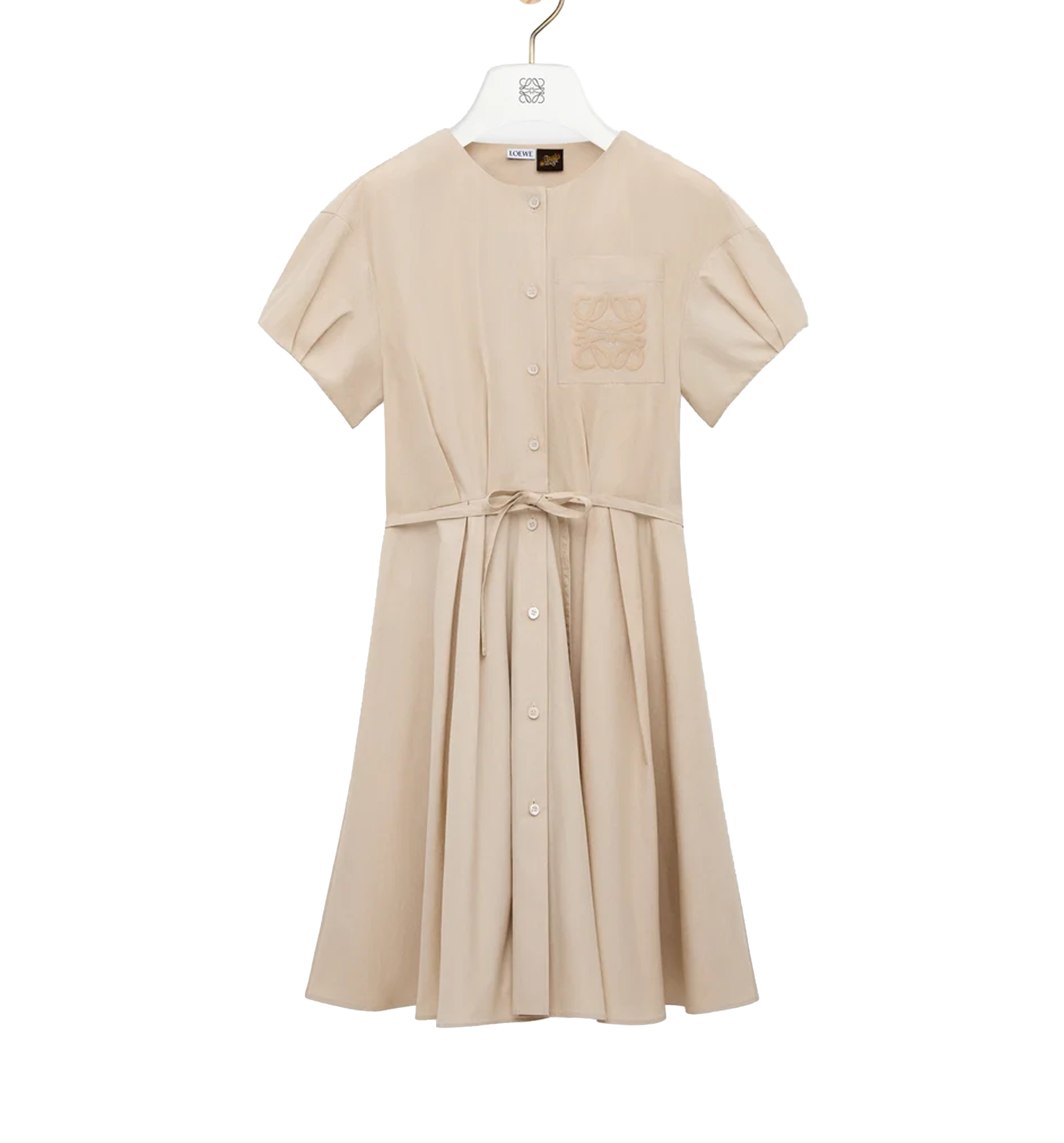 Shirt dress in cotton
