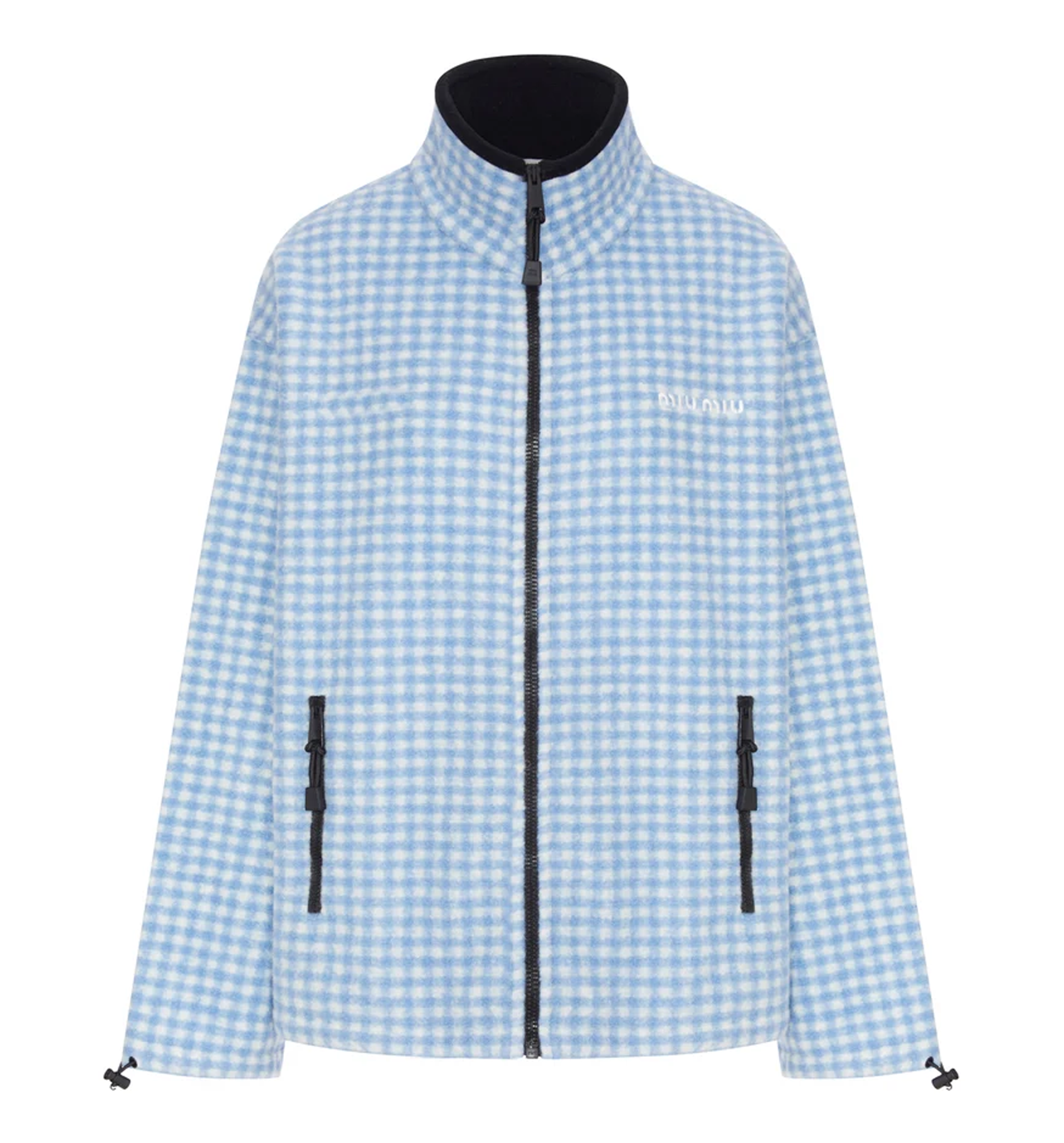 Cotton fleece zipper sweatshirt