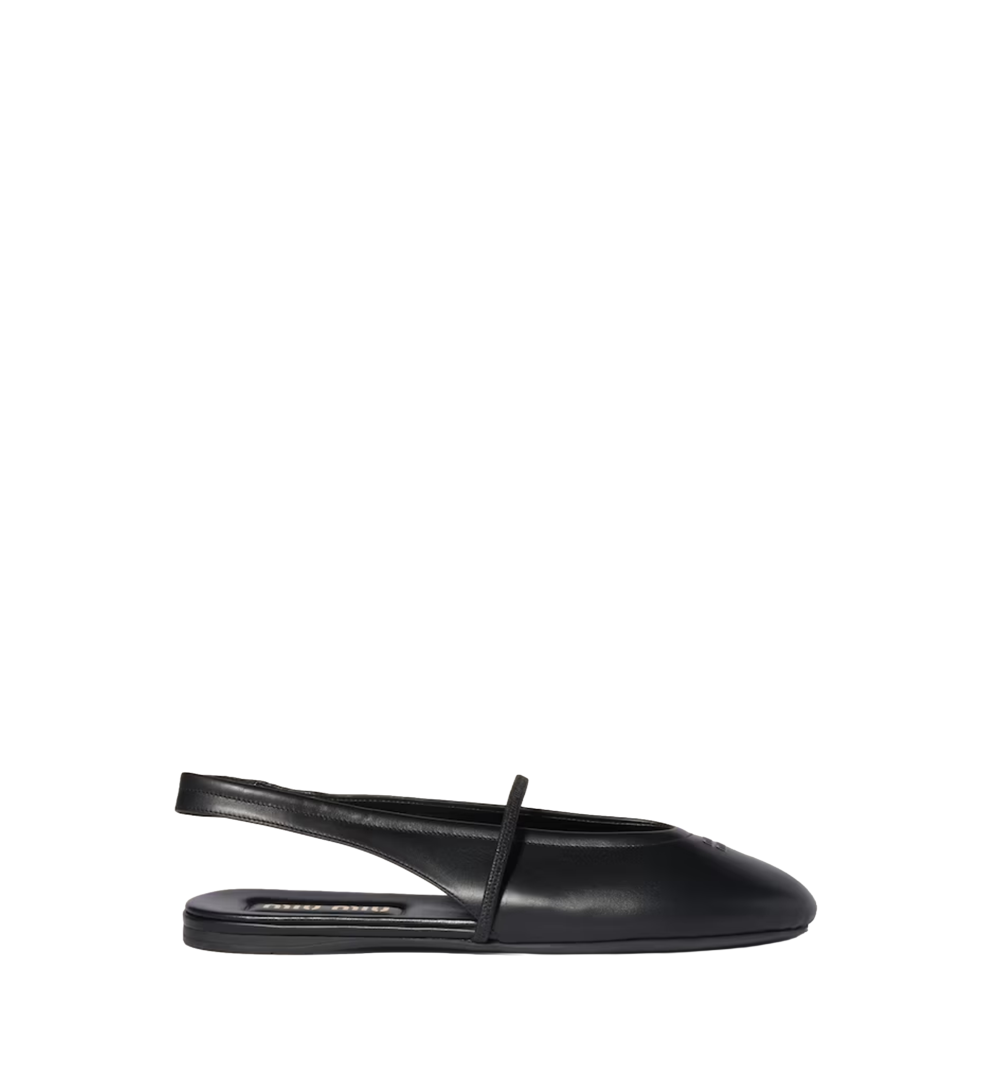 Leather slingback ballerinas