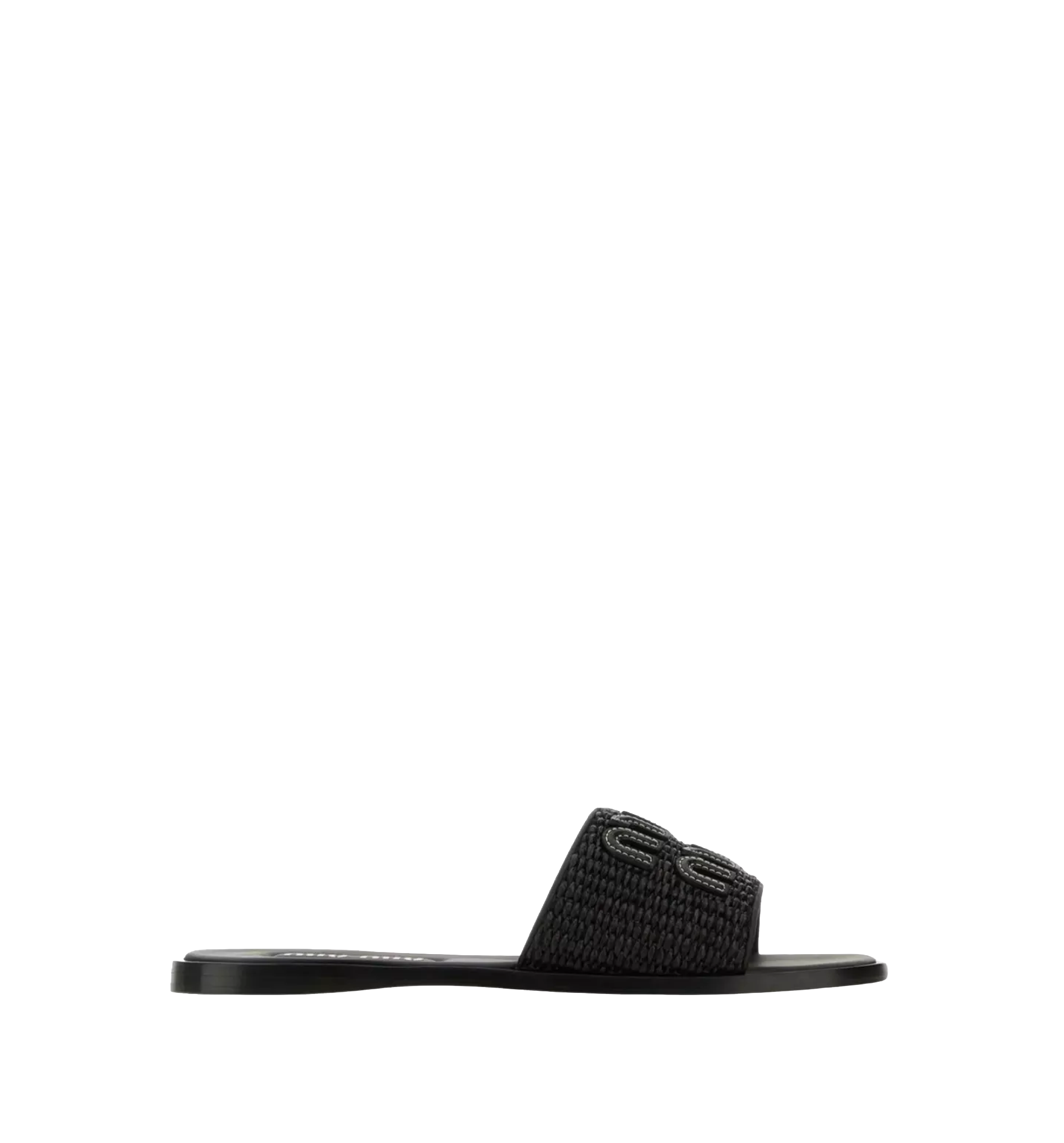Braided slides with logo