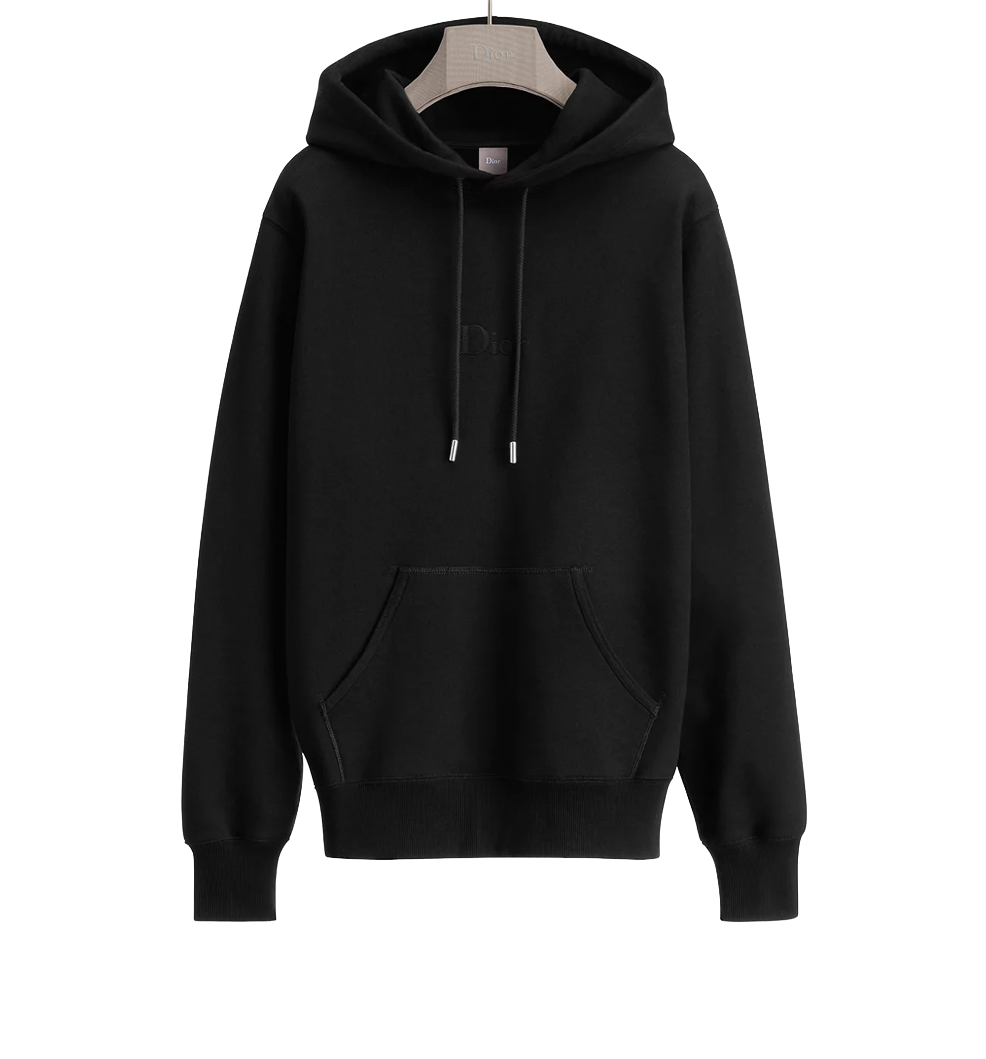 Cotton sweatshirt with embroidered lettering logo