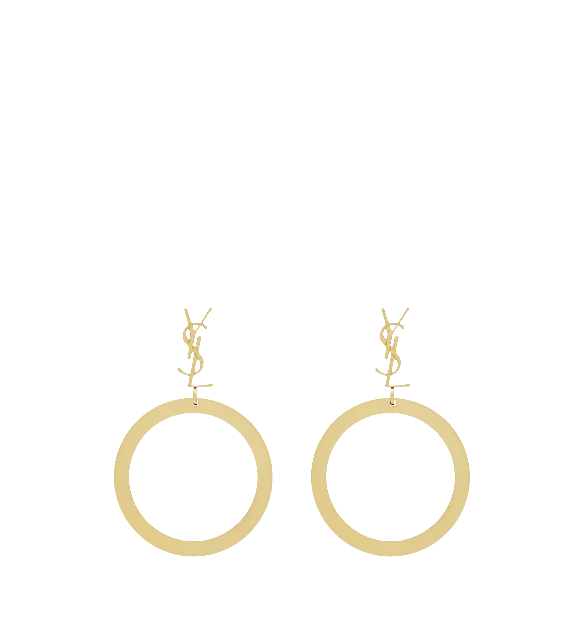 Cassandre Pendant Hoop Earrings