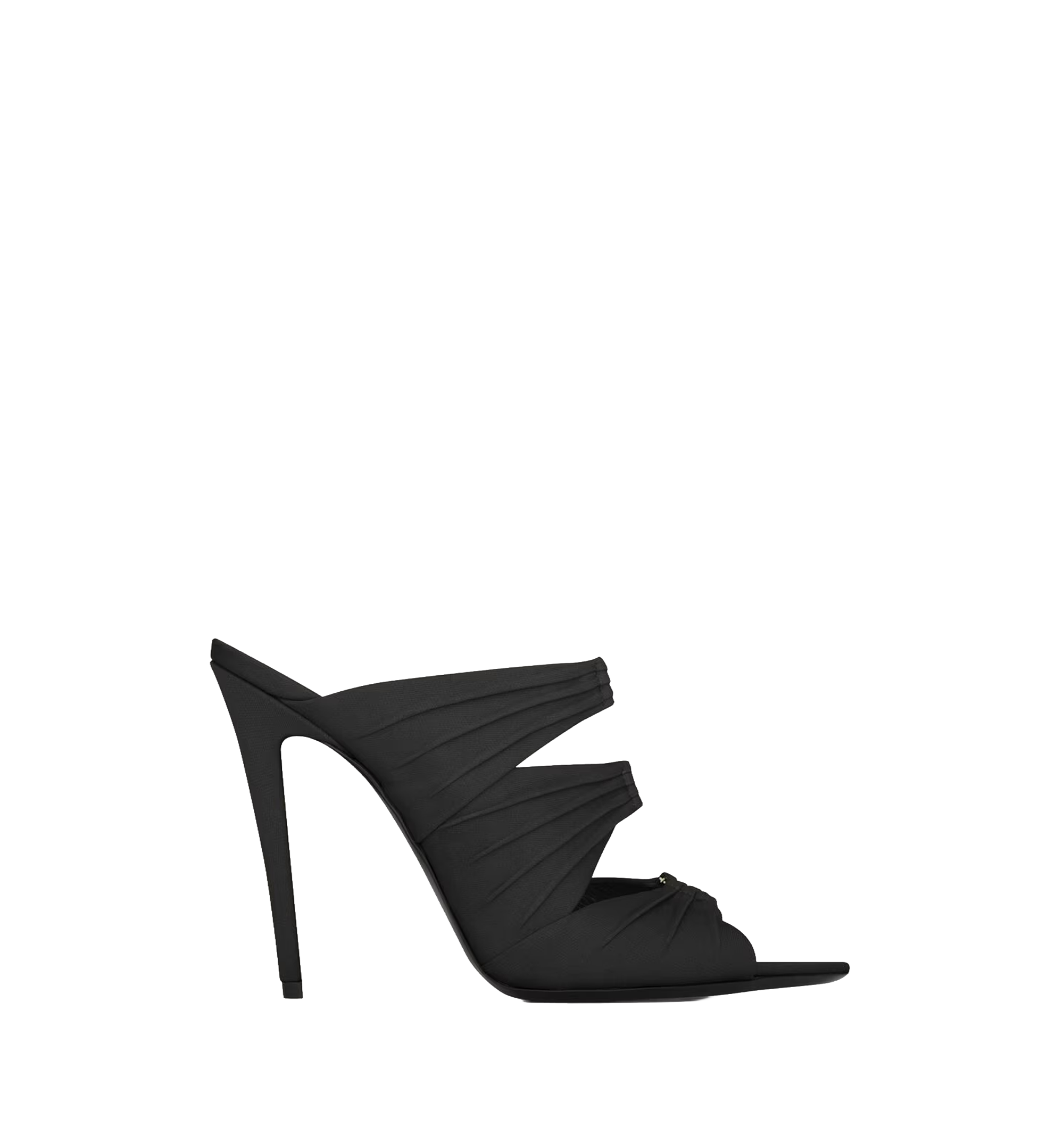 Emilie mules in satin crepe