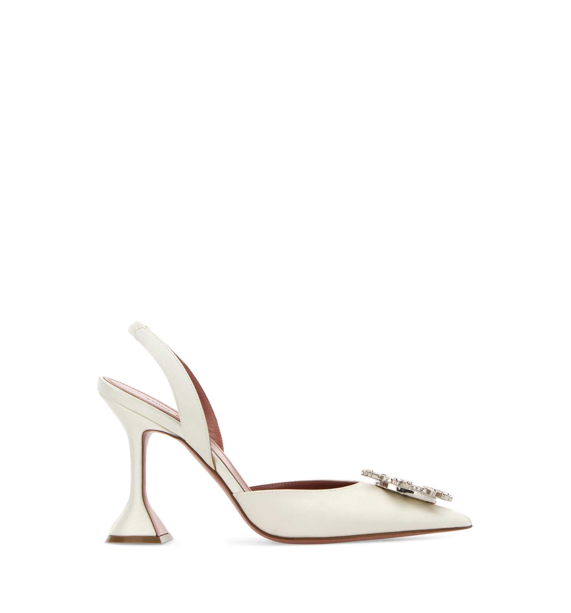 Ivory Satin Begum Pumps