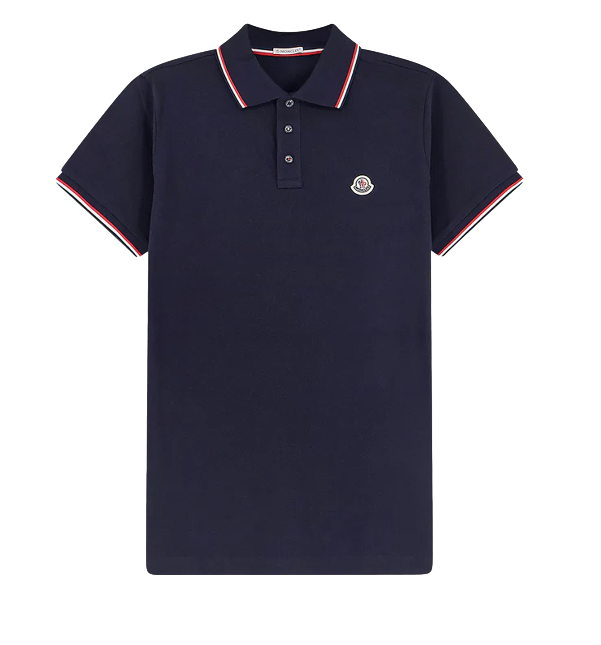 Cotton polo shirt with Logo patch