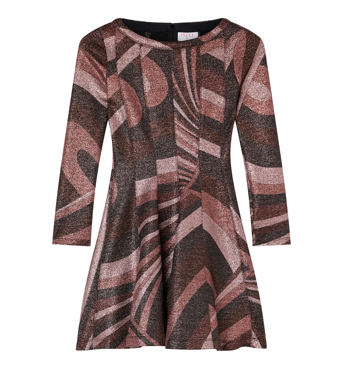 Iride Print Lurex Jersey Dress