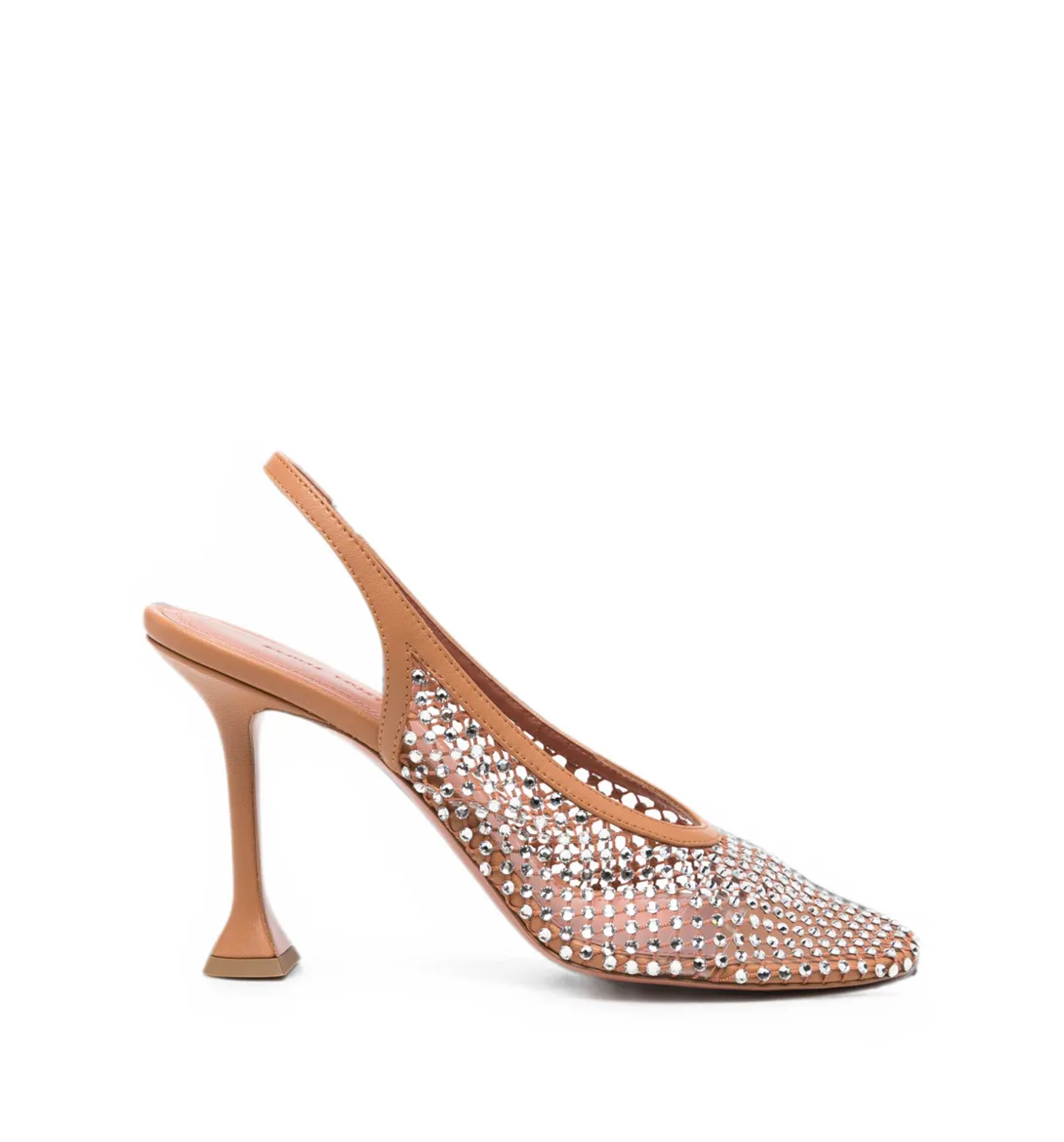 Dolly crystal-embellished mesh pumps