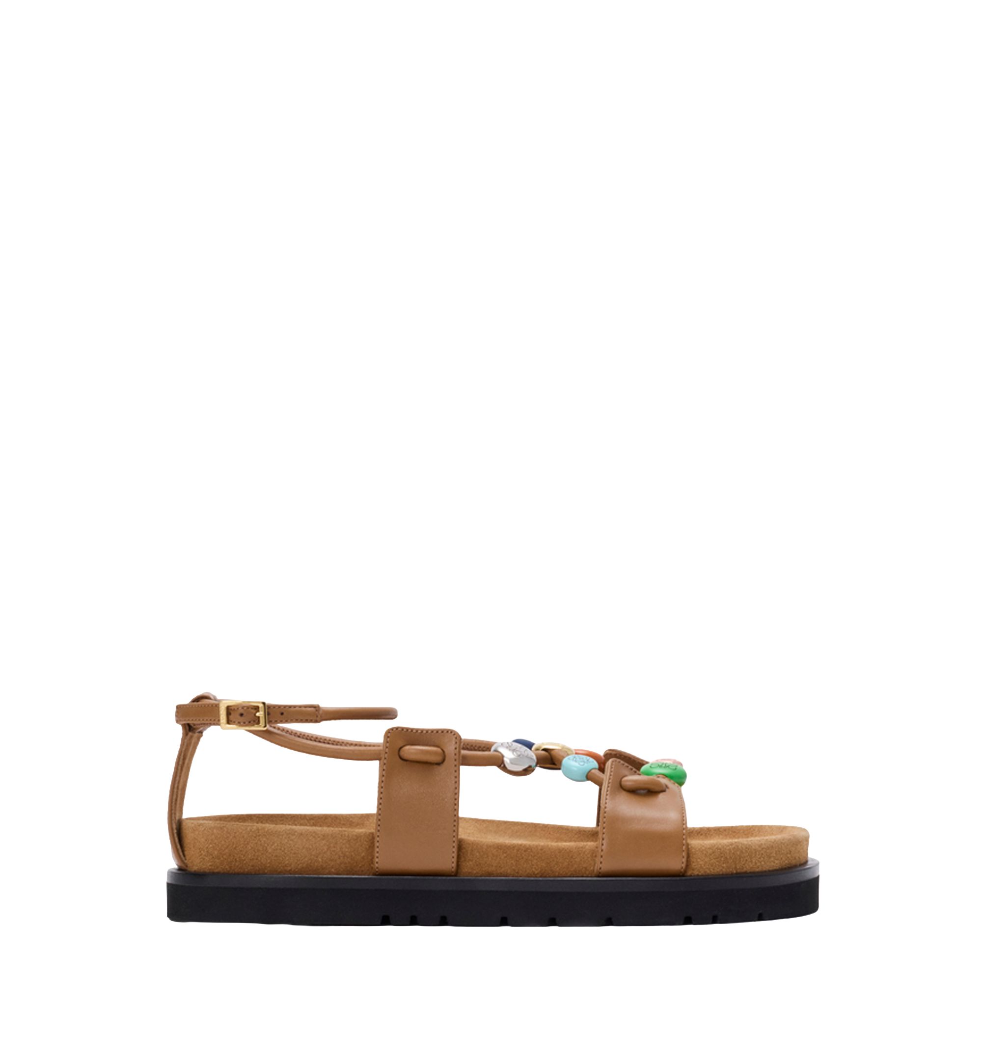 Pebble Beads fussbett sandal in nappa lambskin