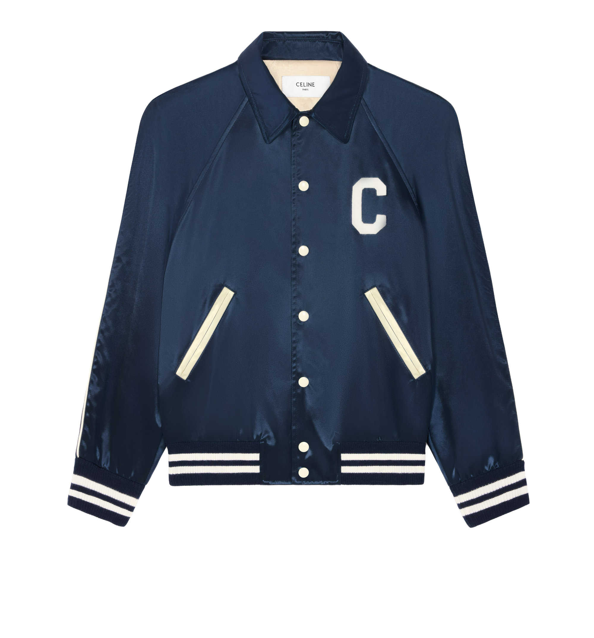 Celine teddy jacket in satin nylon