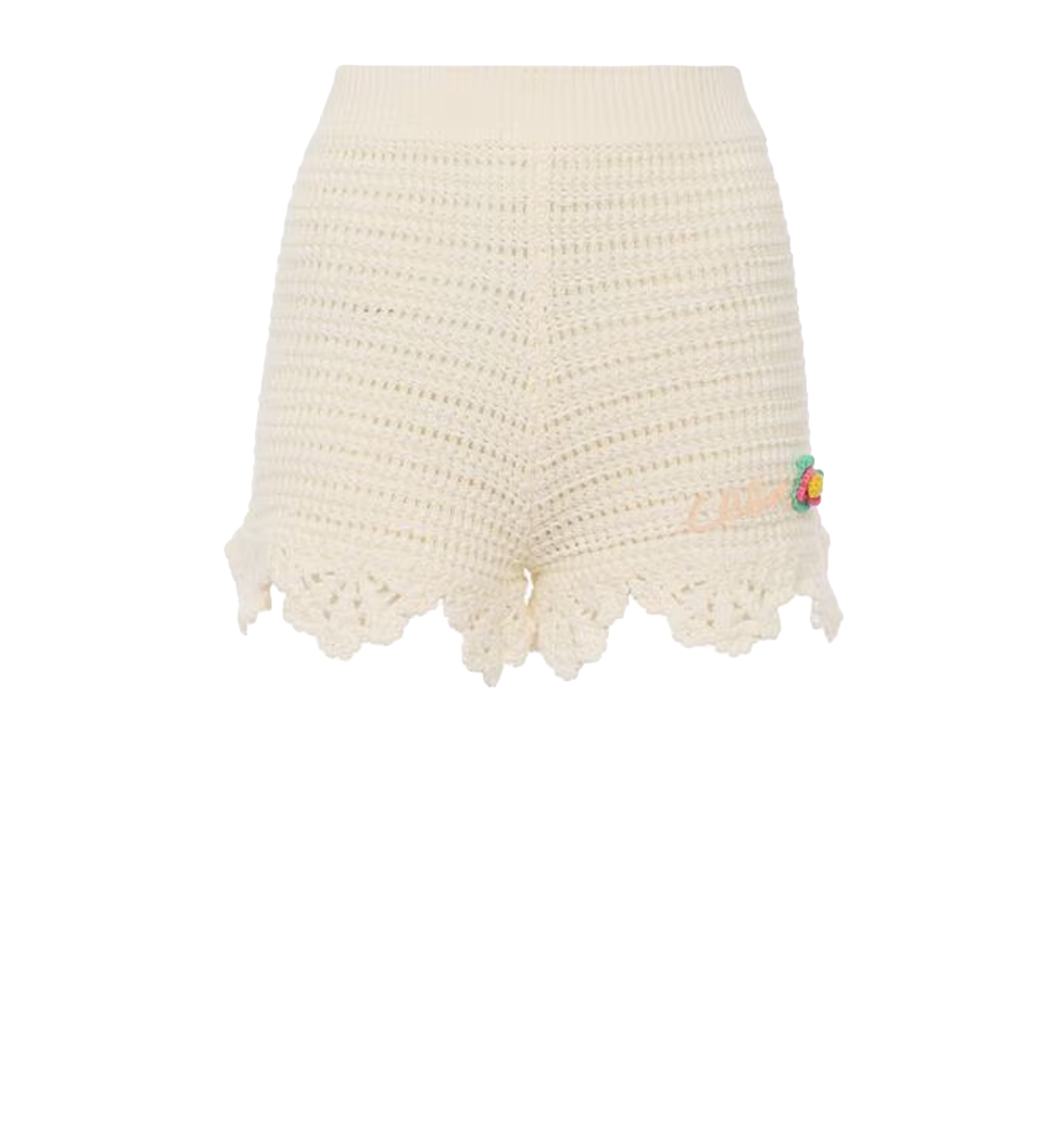 High-waisted logo mini shorts